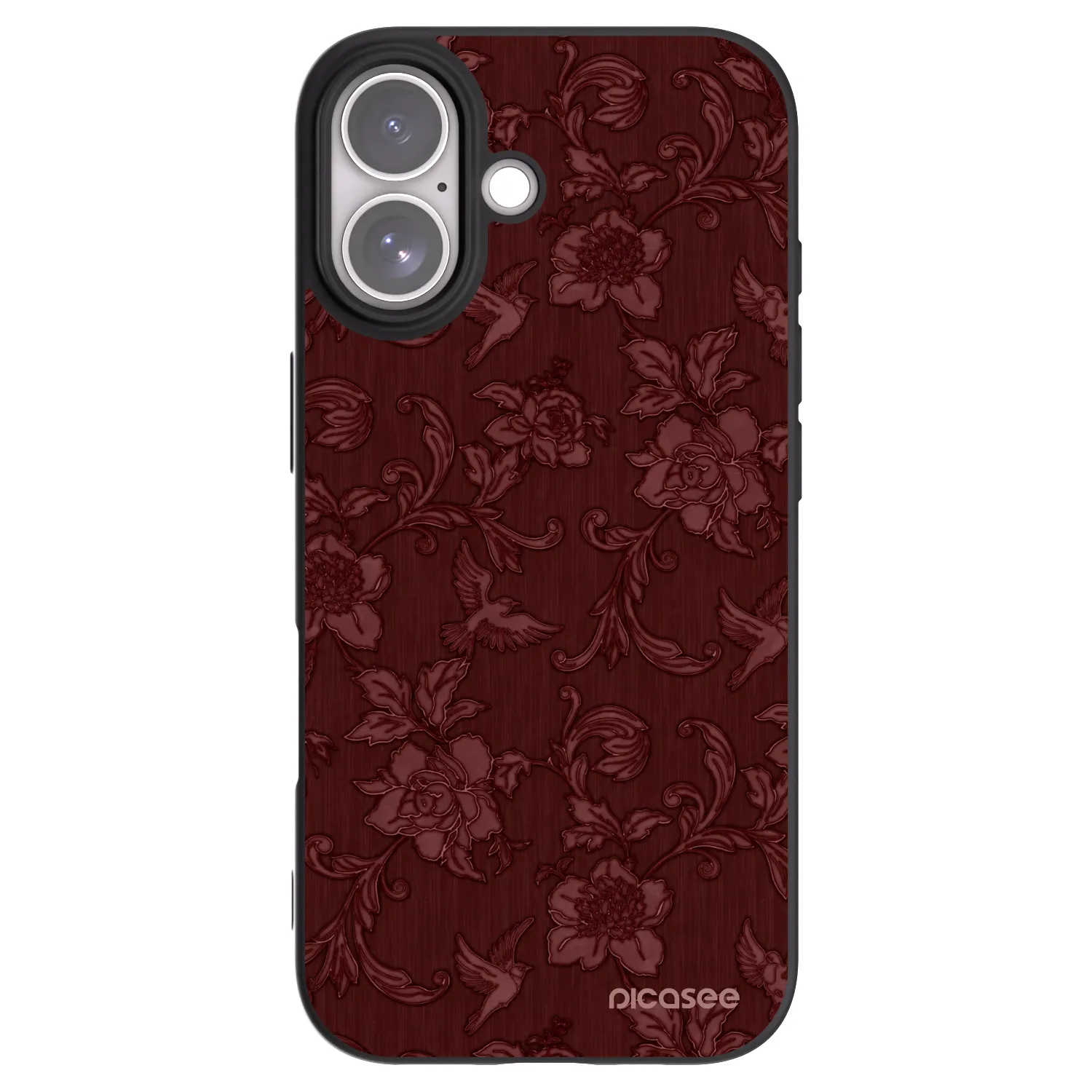 Picasee silikónový čierny obal pre Apple iPhone 17 - Red Elegance
