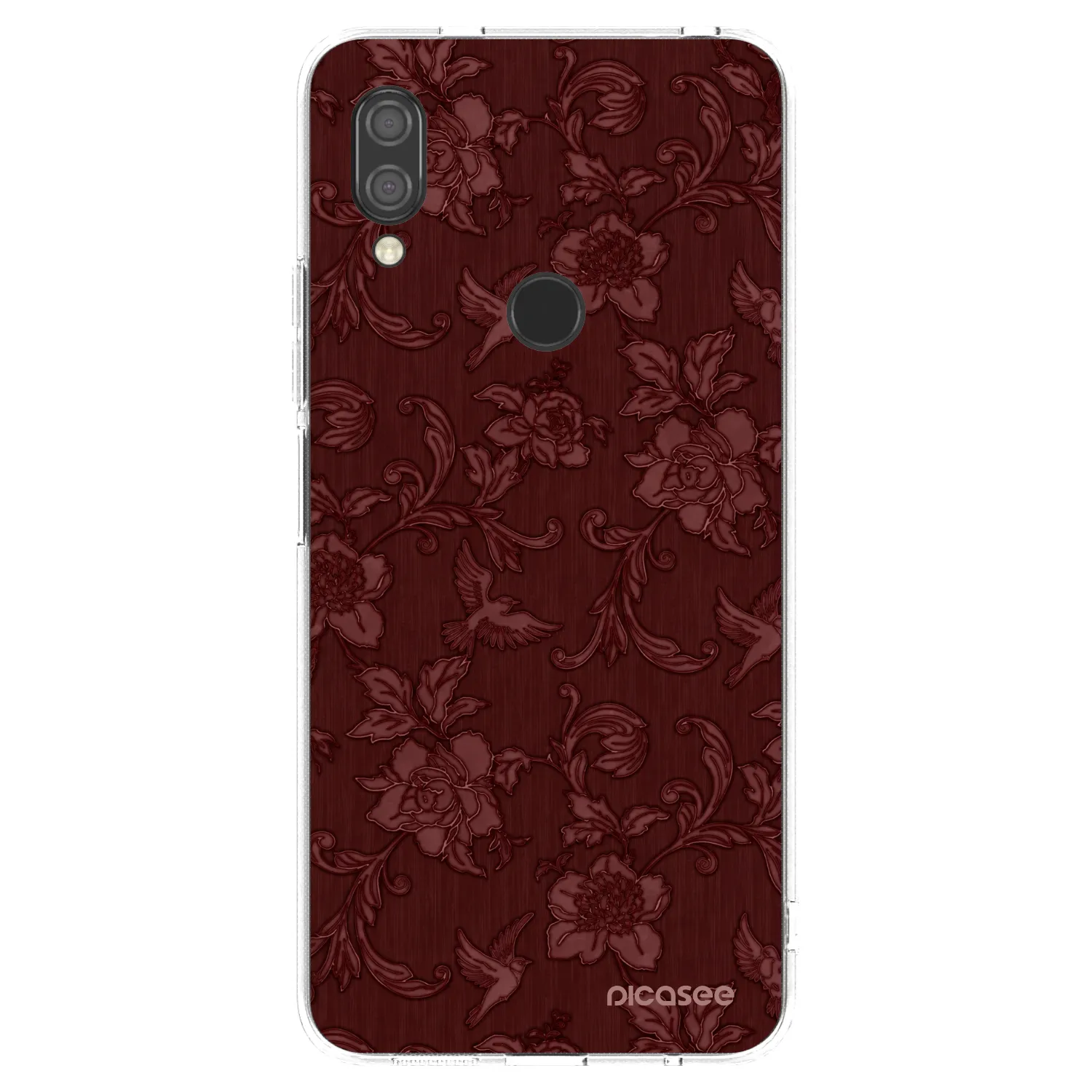 Picasee silikónový prehľadný obal pre Xiaomi Redmi 7 - Red Elegance