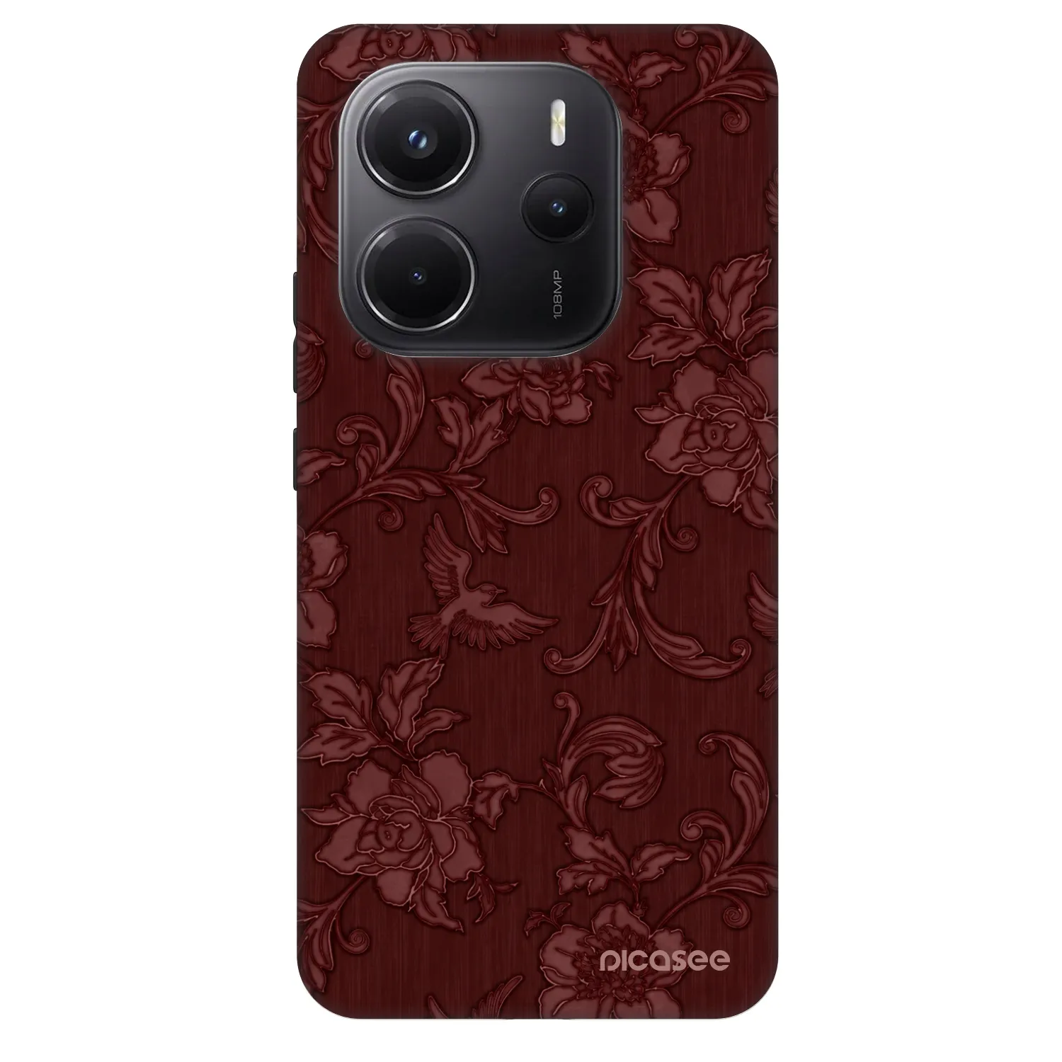 Picasee Fashion Case pre Xiaomi Redmi Note 14 5G - Red Elegance