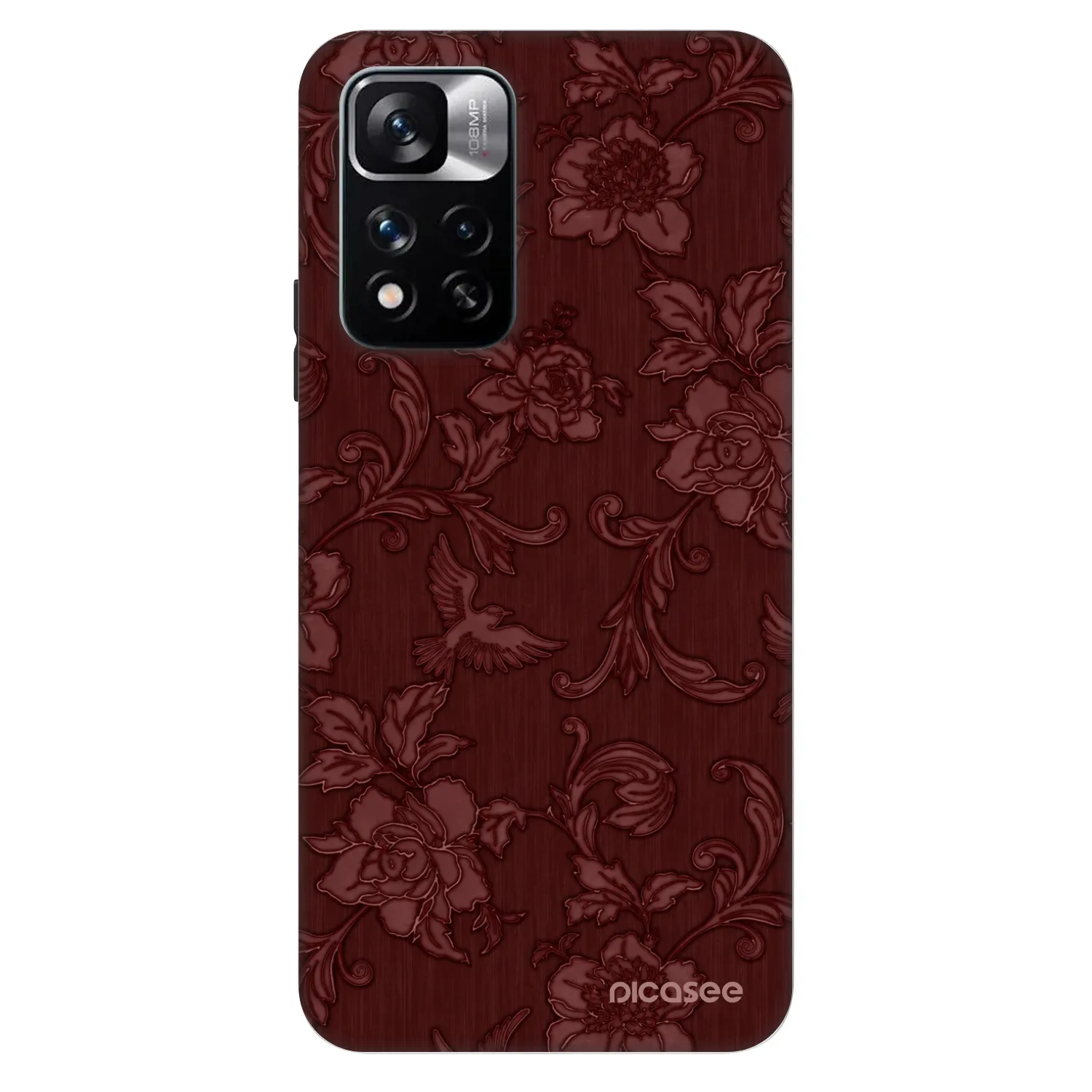 Picasee Fashion Case pre Xiaomi Redmi Note 11 Pro 5G - Red Elegance