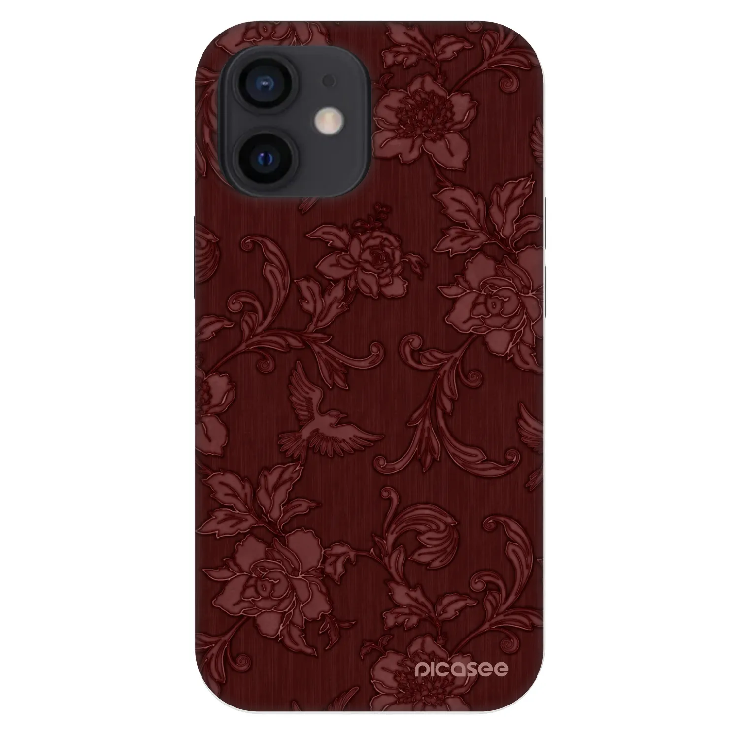 Picasee Fashion Case pre Apple iPhone 12 mini - Red Elegance