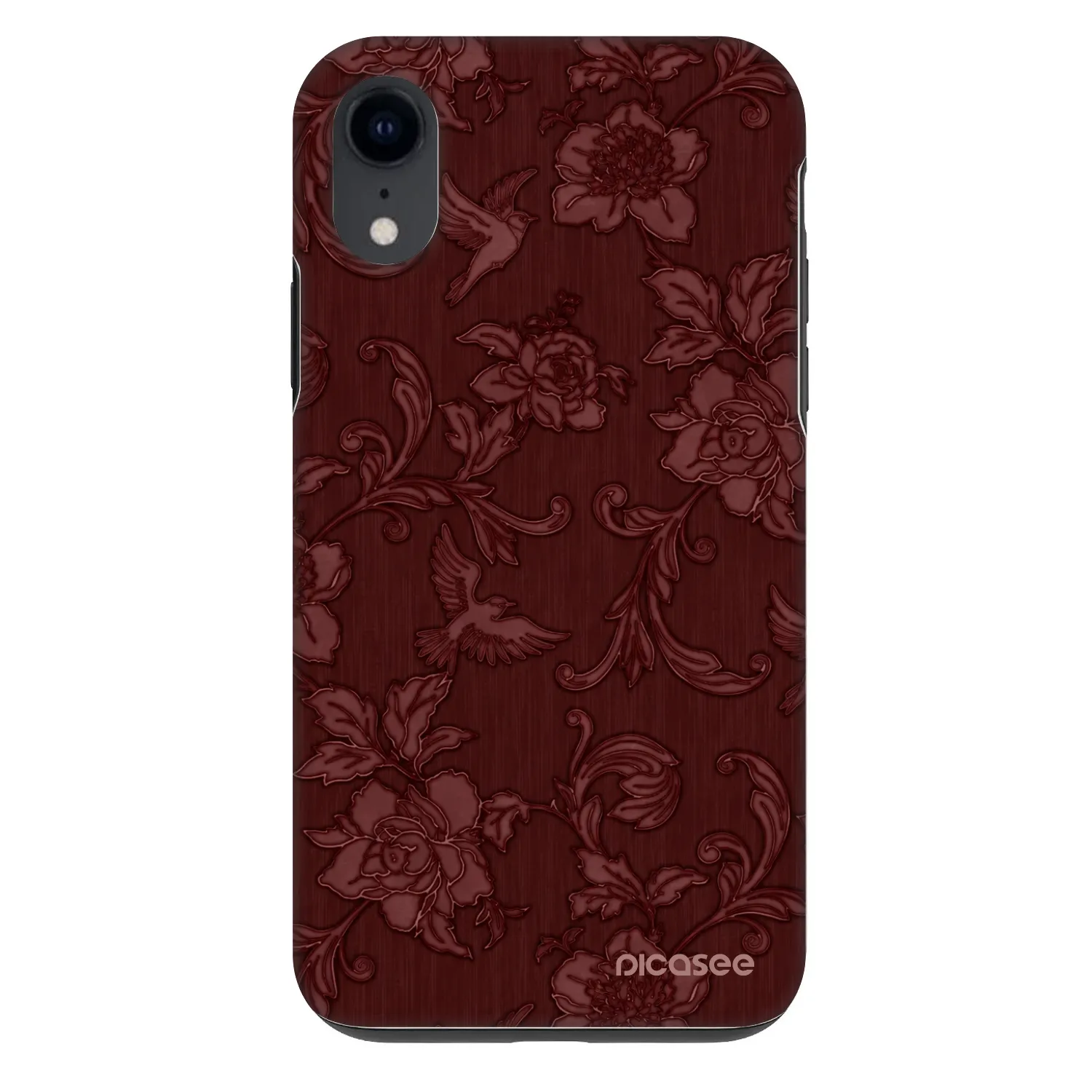 Picasee Fashion Case pre Apple iPhone XR - Red Elegance