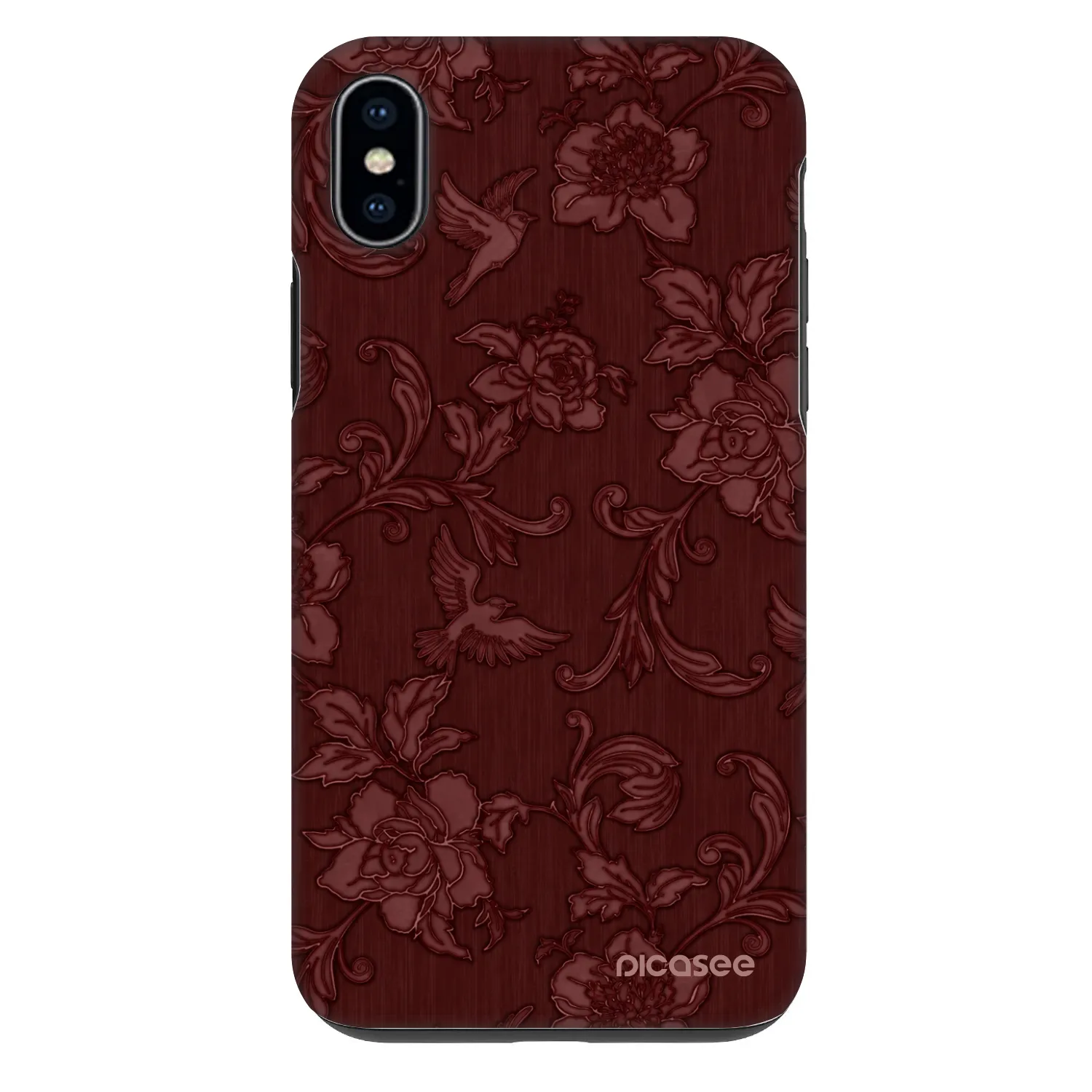 Picasee Fashion Case pre Apple iPhone XS Max - Red Elegance