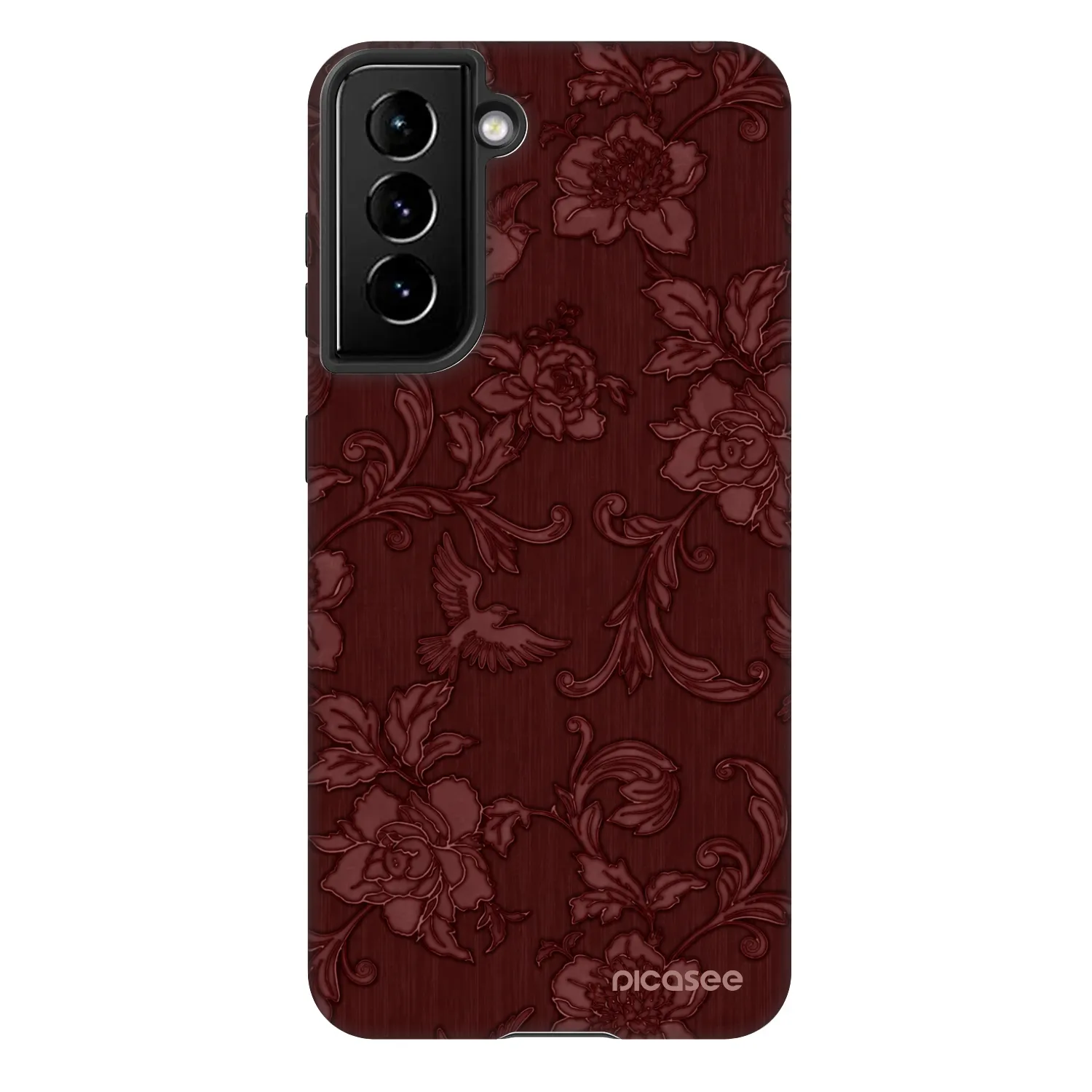 Picasee Fashion Case pre Samsung Galaxy S22 5G - Red Elegance