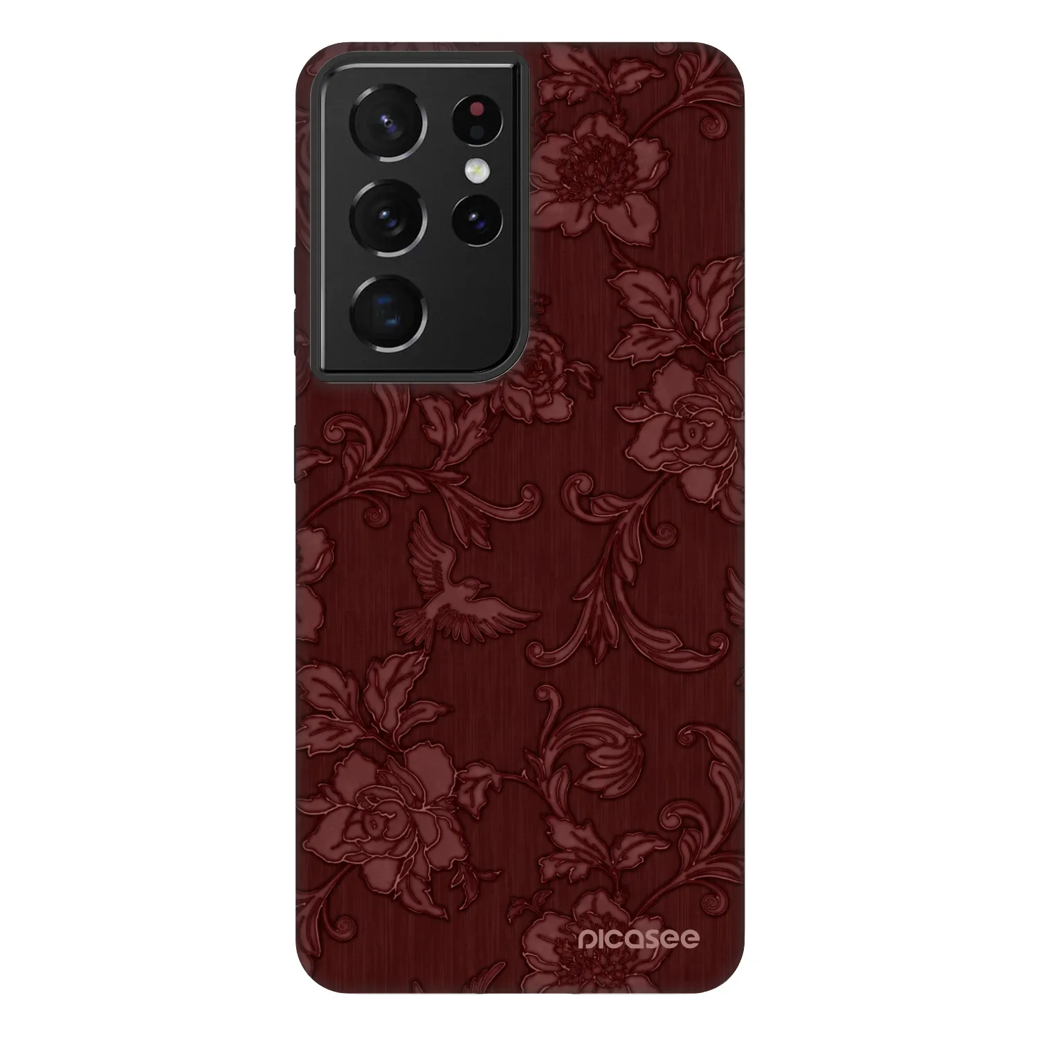 Picasee Fashion Case pre Samsung Galaxy S21 Ultra 5G G998B - Red Elegance