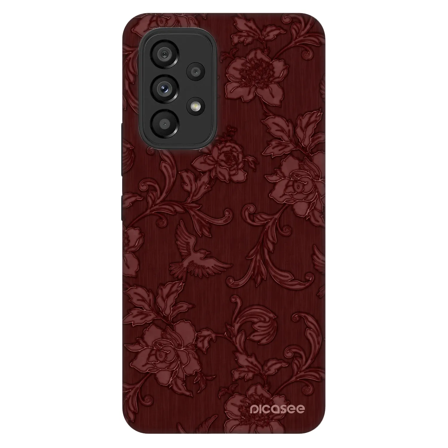 Picasee Fashion Case pre Samsung Galaxy A53 5G A536 - Red Elegance