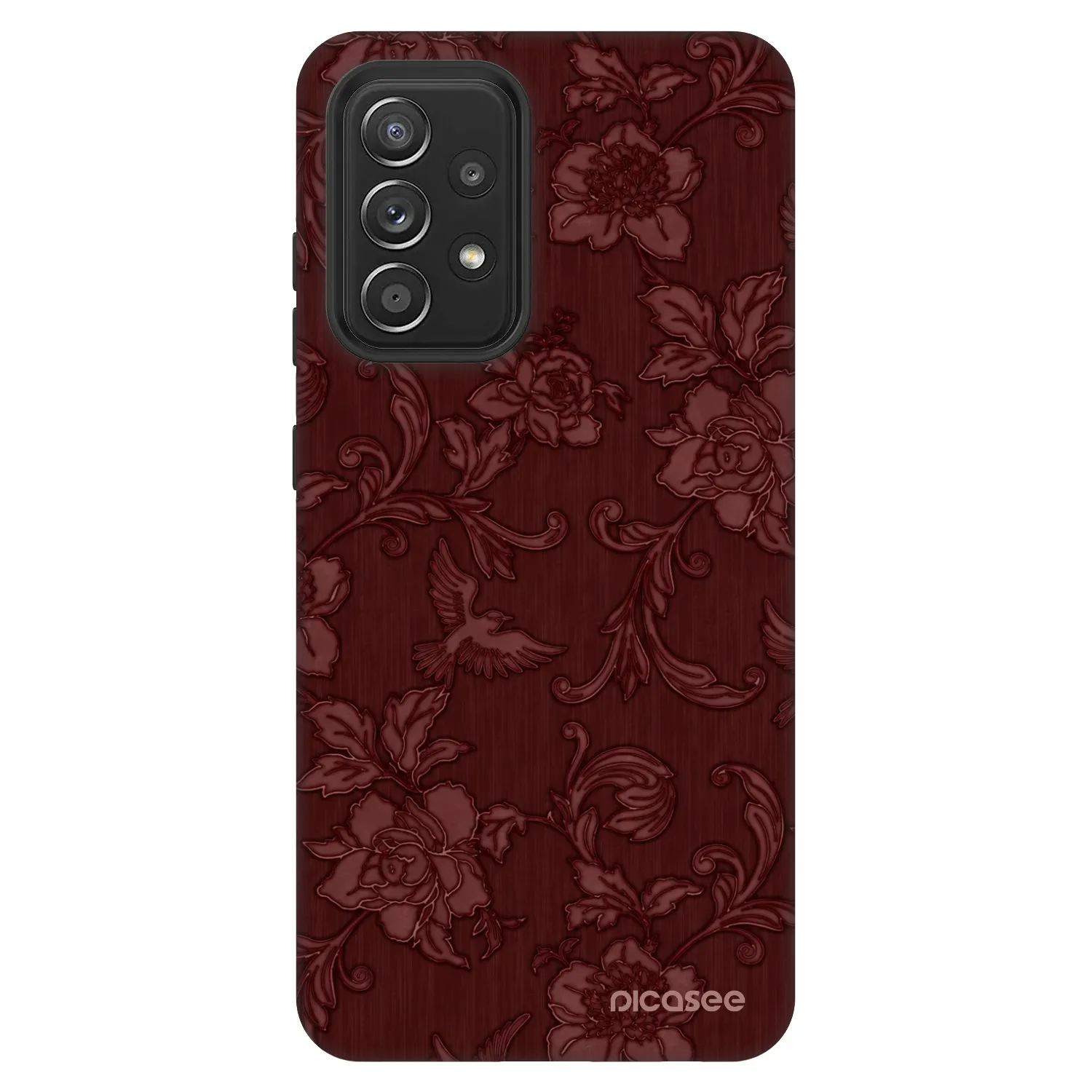 Picasee Fashion Case pre Samsung Galaxy A52s 5G A528B - Red Elegance