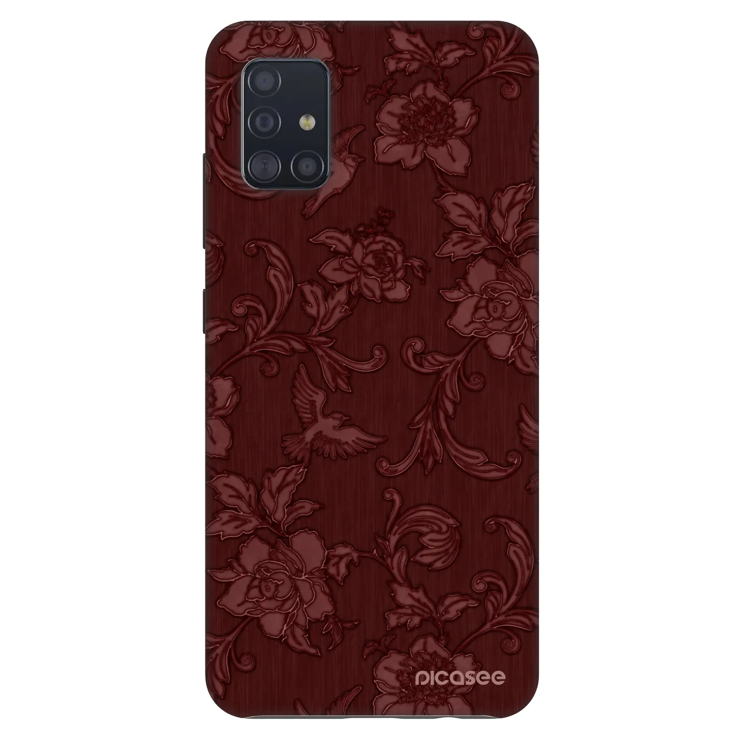 Picasee Fashion Case pre Samsung Galaxy A51 A515F - Red Elegance