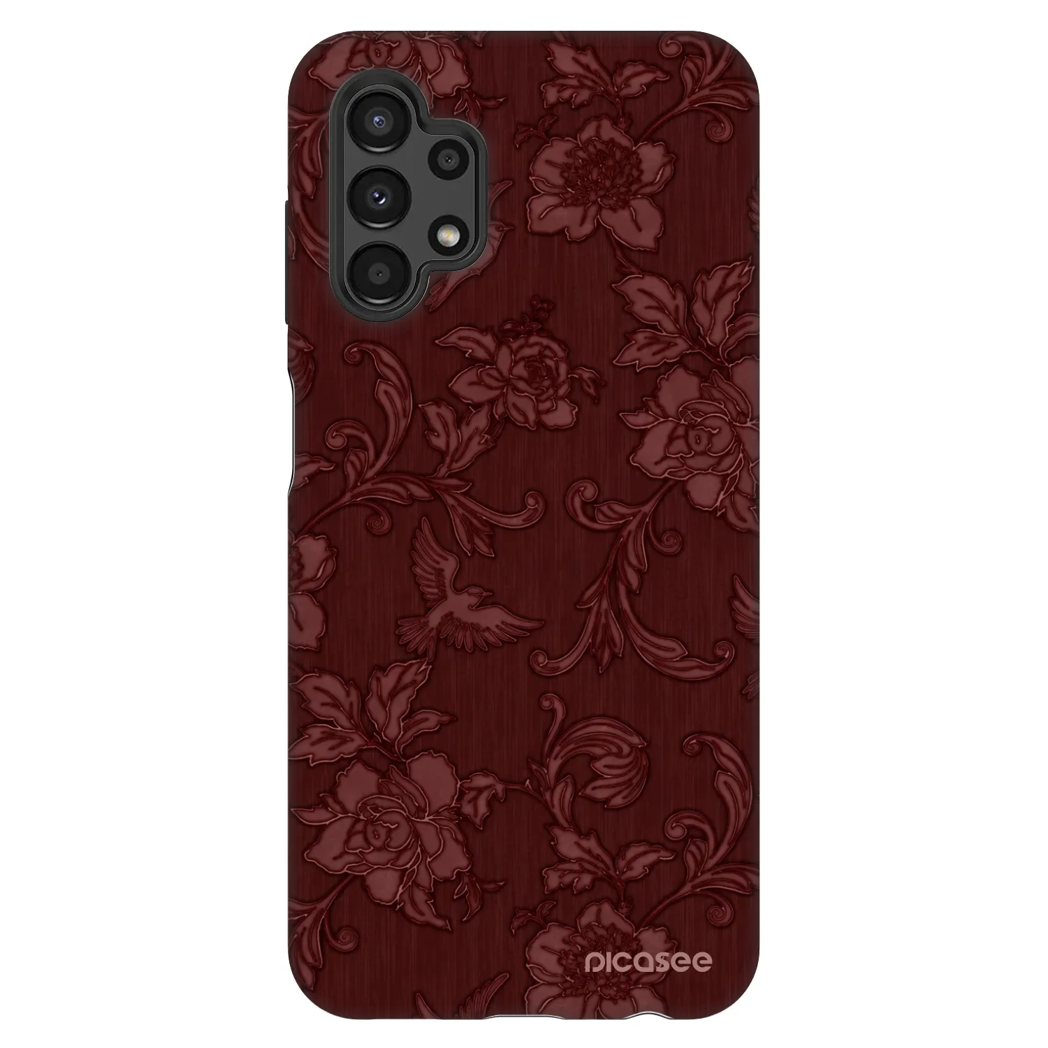 Picasee Fashion Case pre Samsung Galaxy A13 4G A135 - Red Elegance