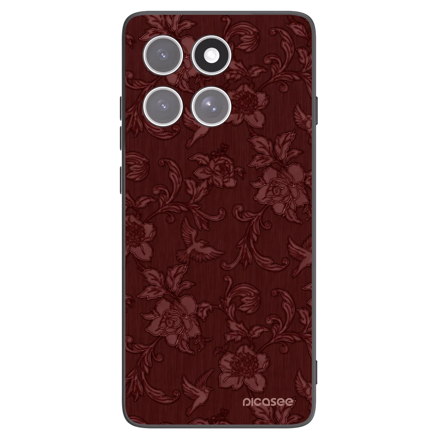Picasee silikónový čierny obal pre Motorola Edge 60 Pro - Red Elegance
