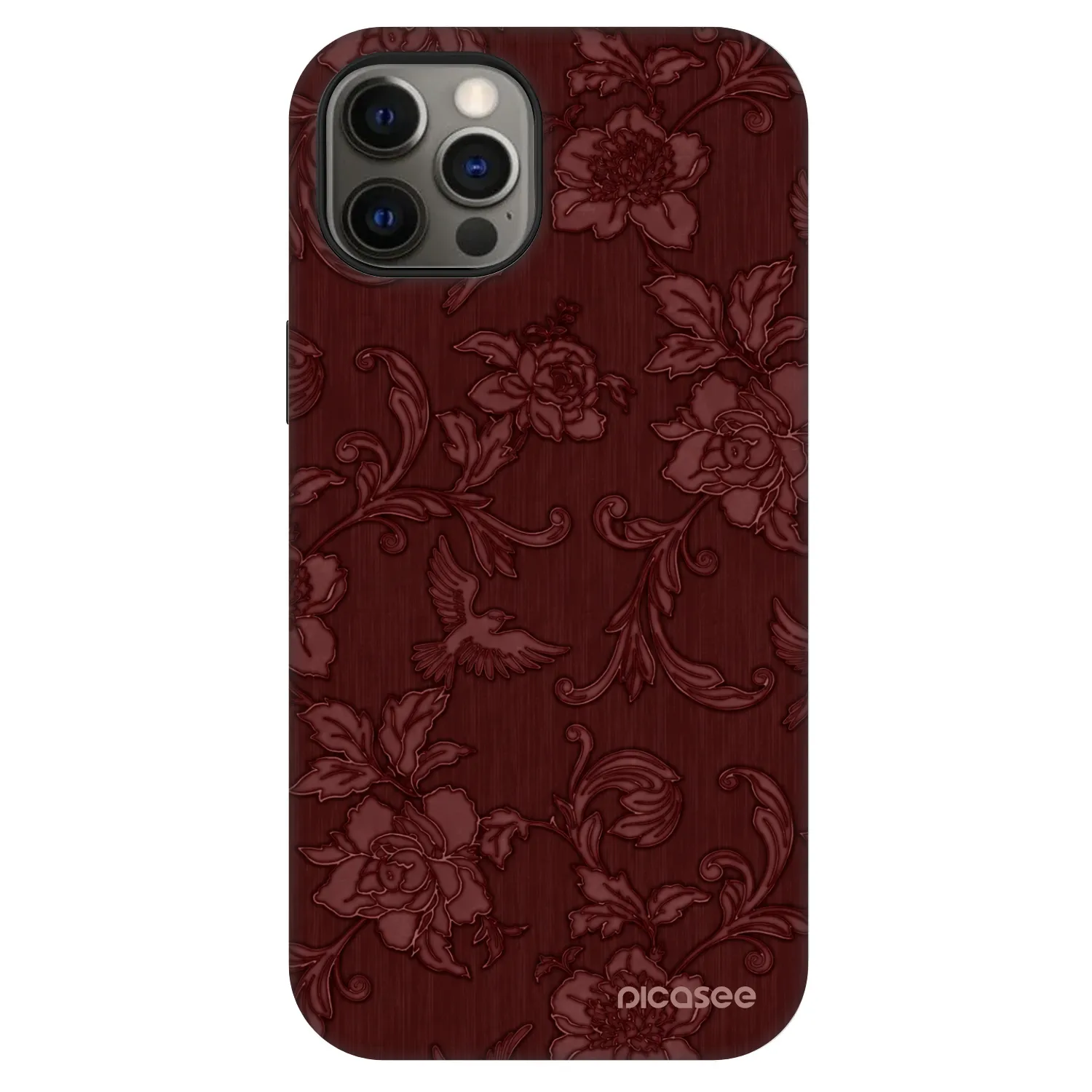 Picasee Fashion Case MagSafe pre Apple iPhone 12 - Red Elegance