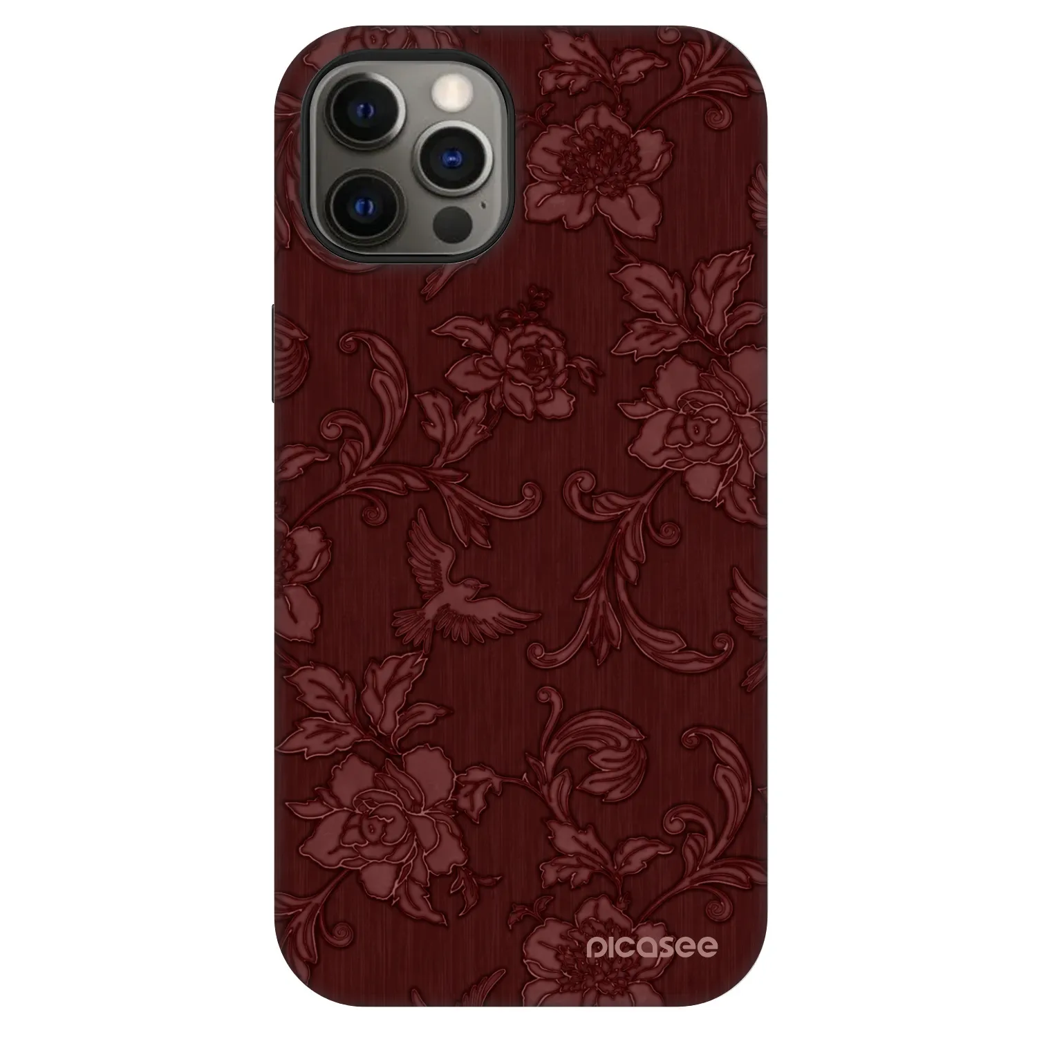 Picasee Fashion Case MagSafe pre Apple iPhone 12 Pro - Red Elegance
