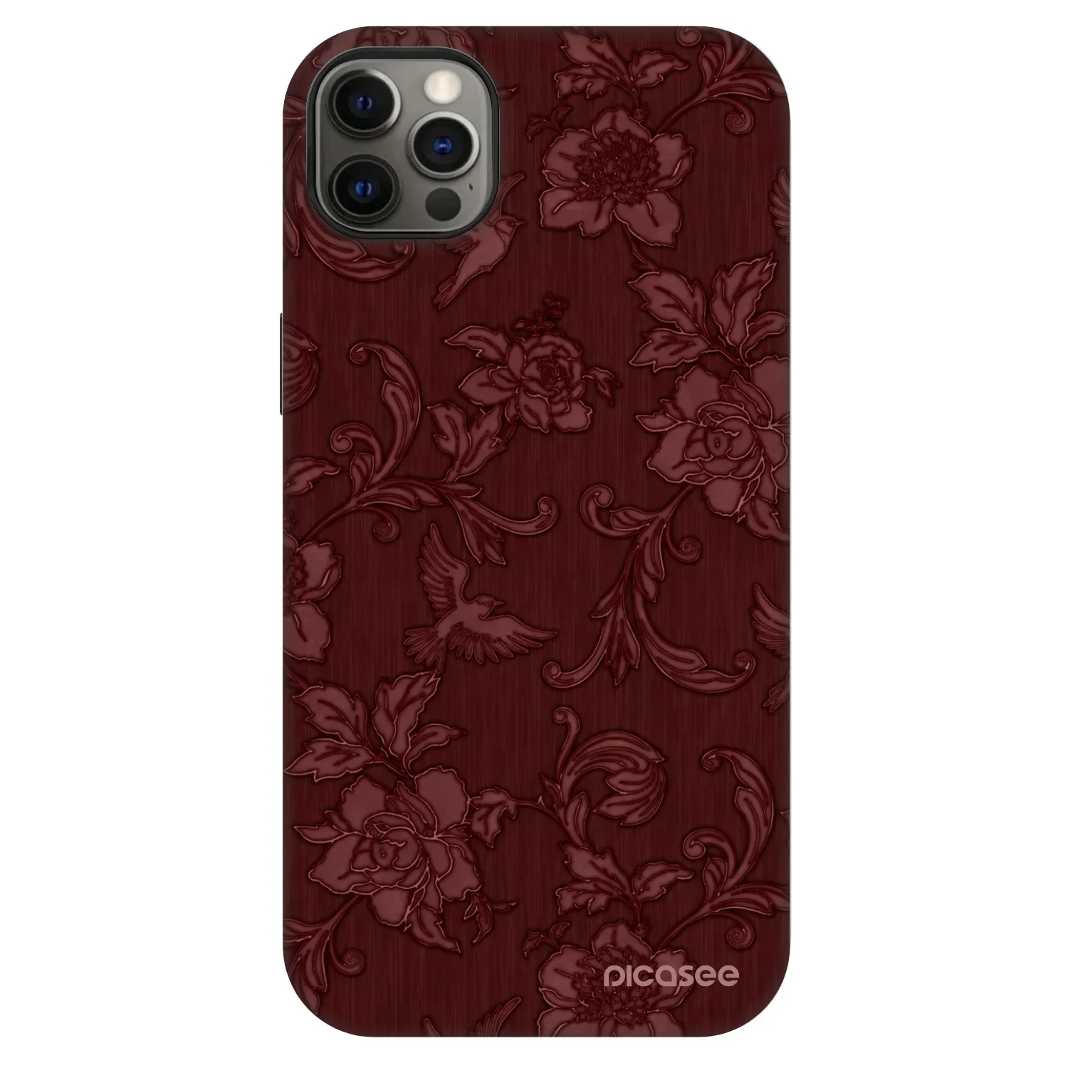 Picasee Fashion Case MagSafe pre Apple iPhone 12 Pro Max - Red Elegance