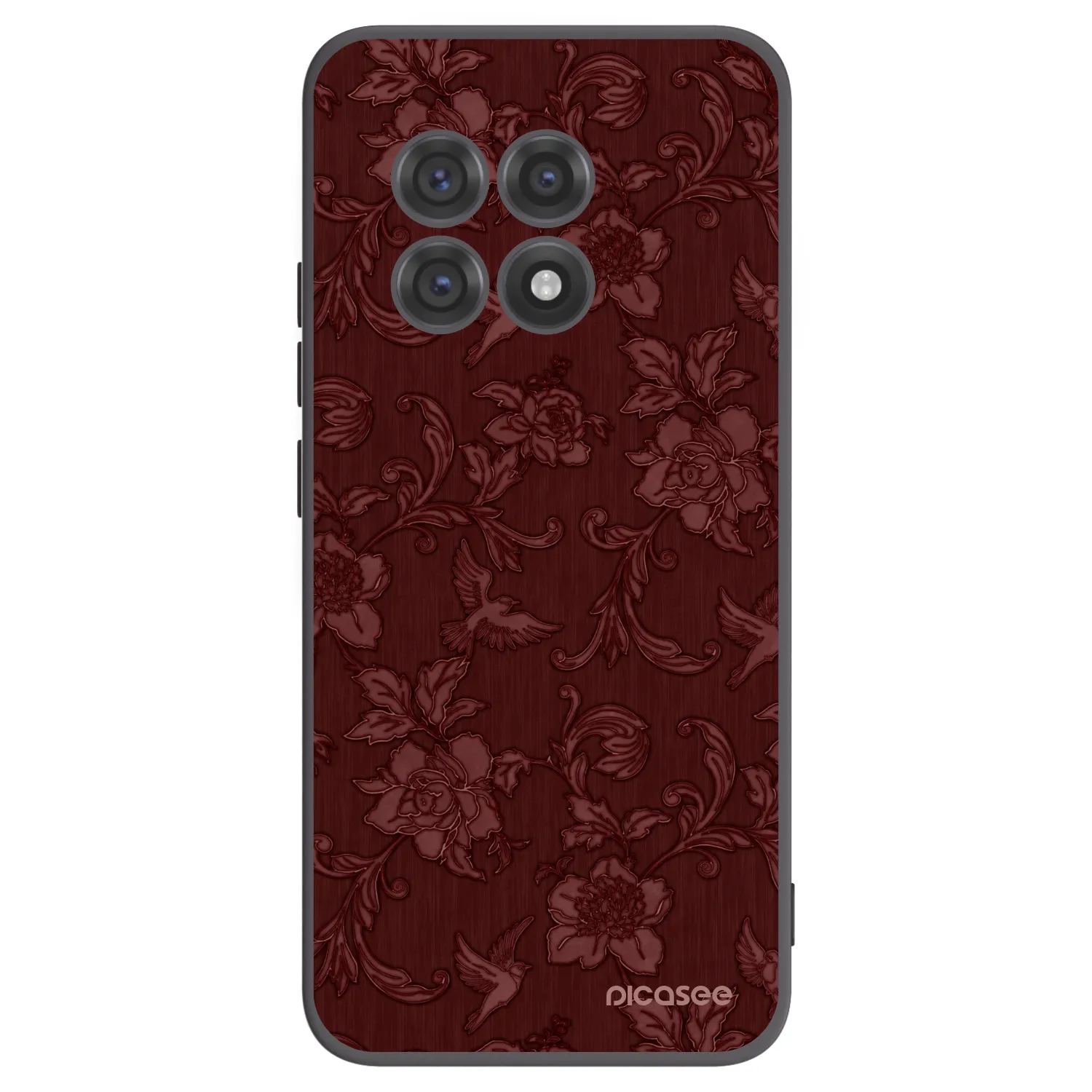 Picasee silikónový čierny obal pre OnePlus 13R 5G - Red Elegance