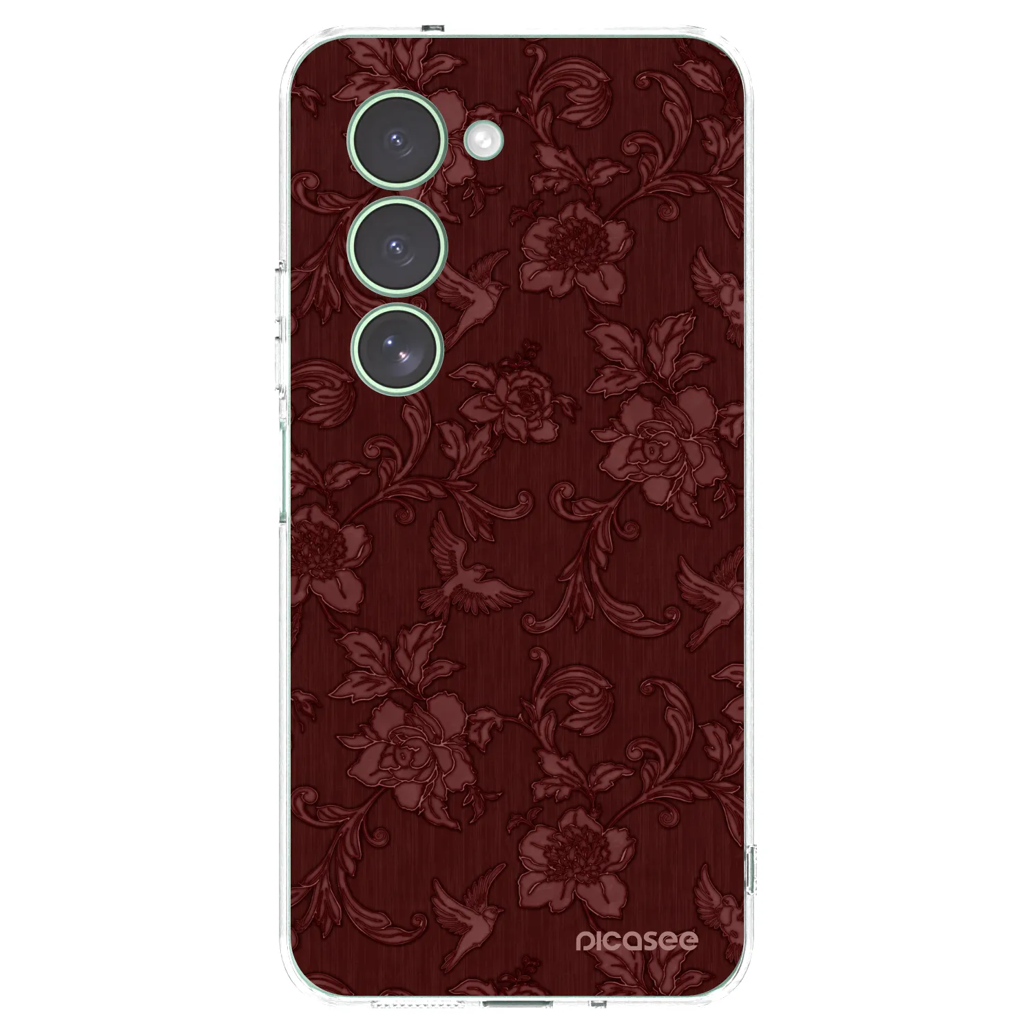 Picasee silikónový prehľadný obal pre Xiaomi Redmi 15 5G - Red Elegance