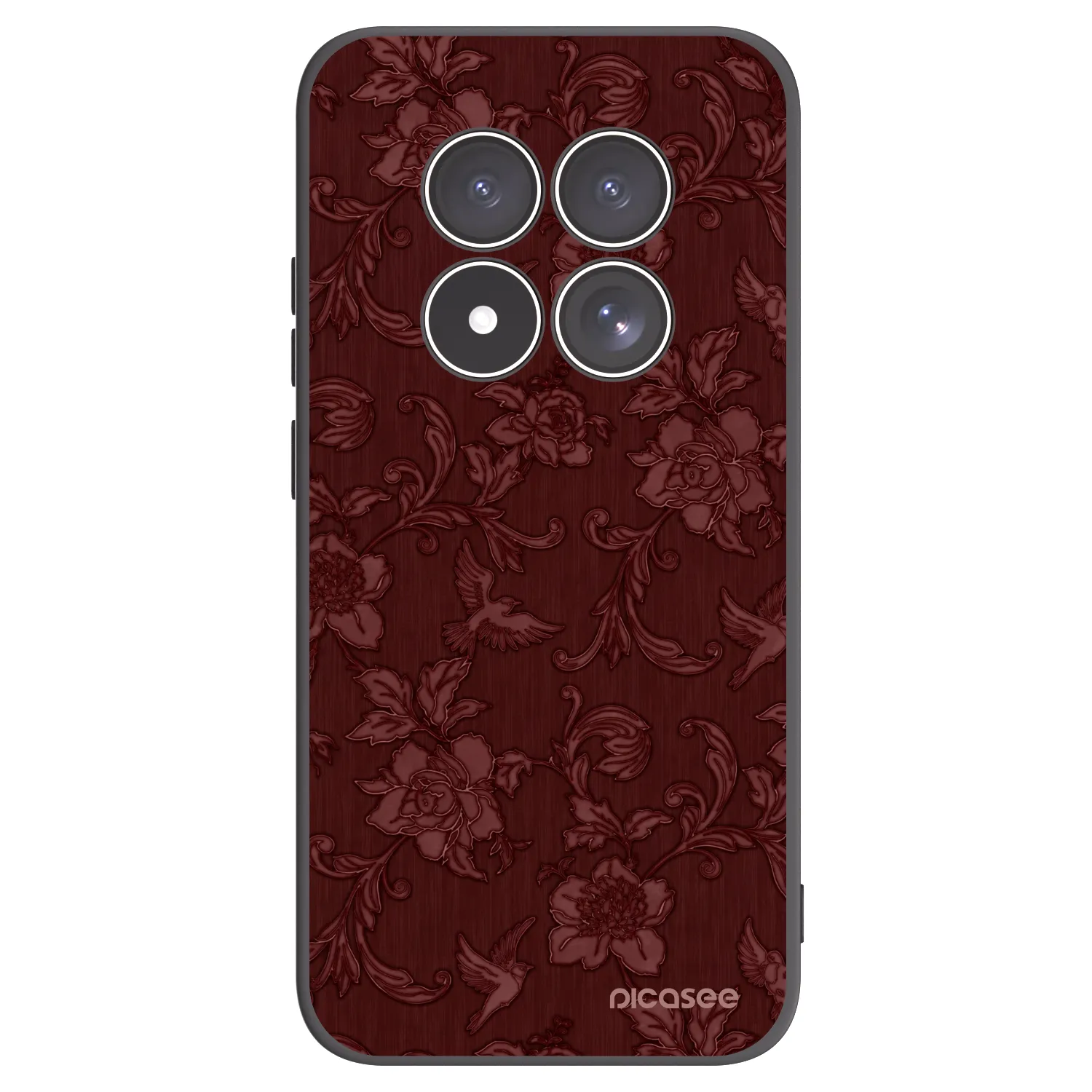 Picasee silikónový čierny obal pre Xiaomi Redmi Note 15 Pro 4G - Red Elegance