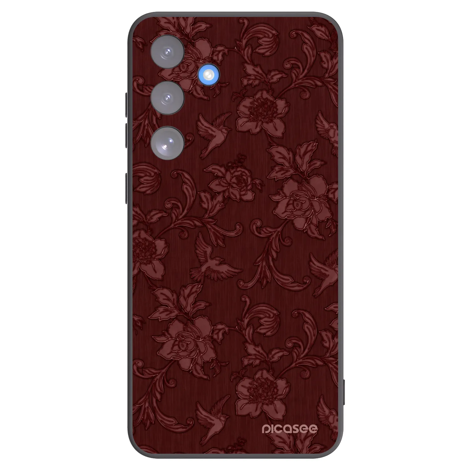 Picasee silikónový čierny obal pre Samsung Galaxy S25 FE 5G - Red Elegance