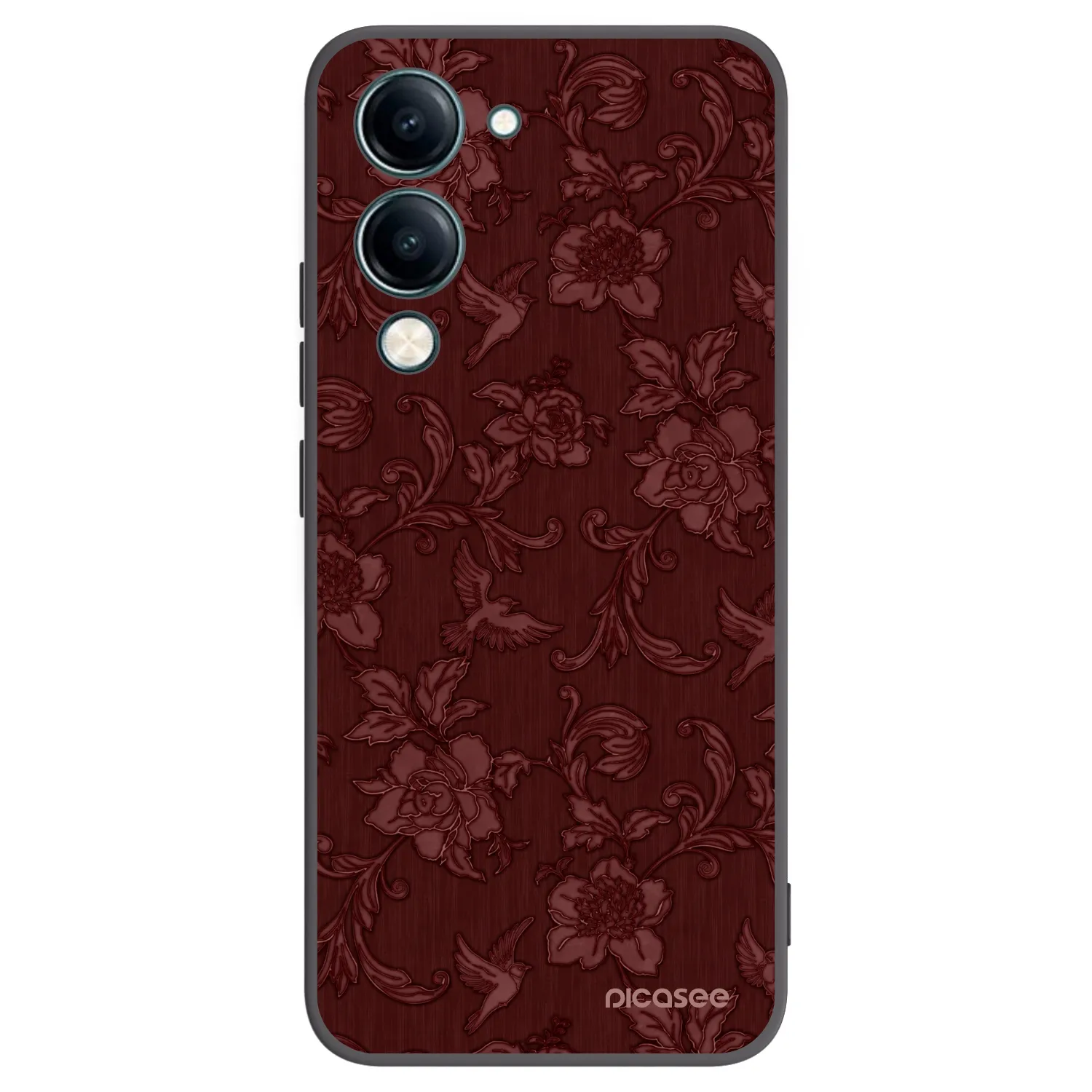 Picasee silikónový čierny obal pre Vivo Y29s 5G - Red Elegance