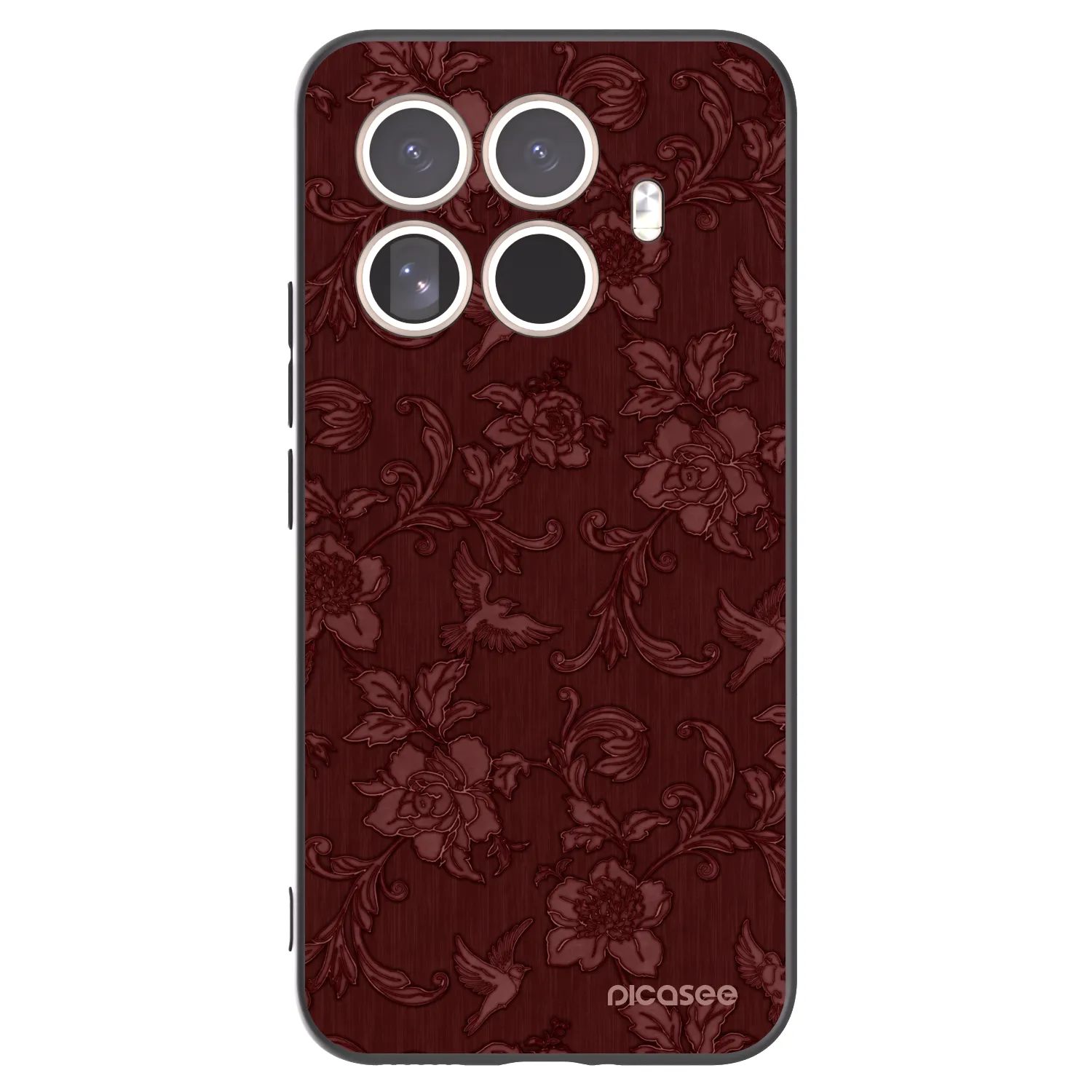 Picasee silikónový čierny obal pre Xiaomi 15T Pro - Red Elegance