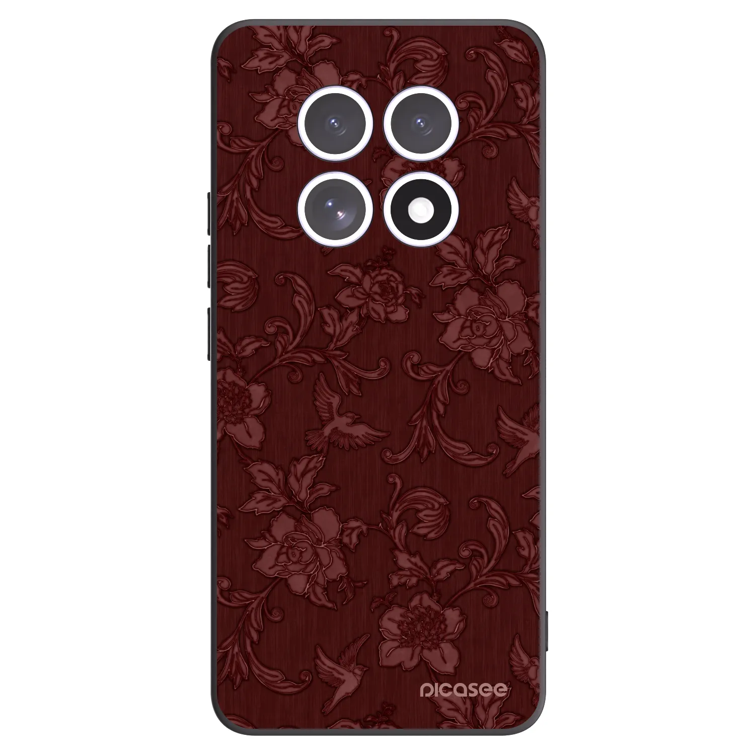 Picasee silikónový čierny obal pre Xiaomi Redmi Note 15 4G - Red Elegance