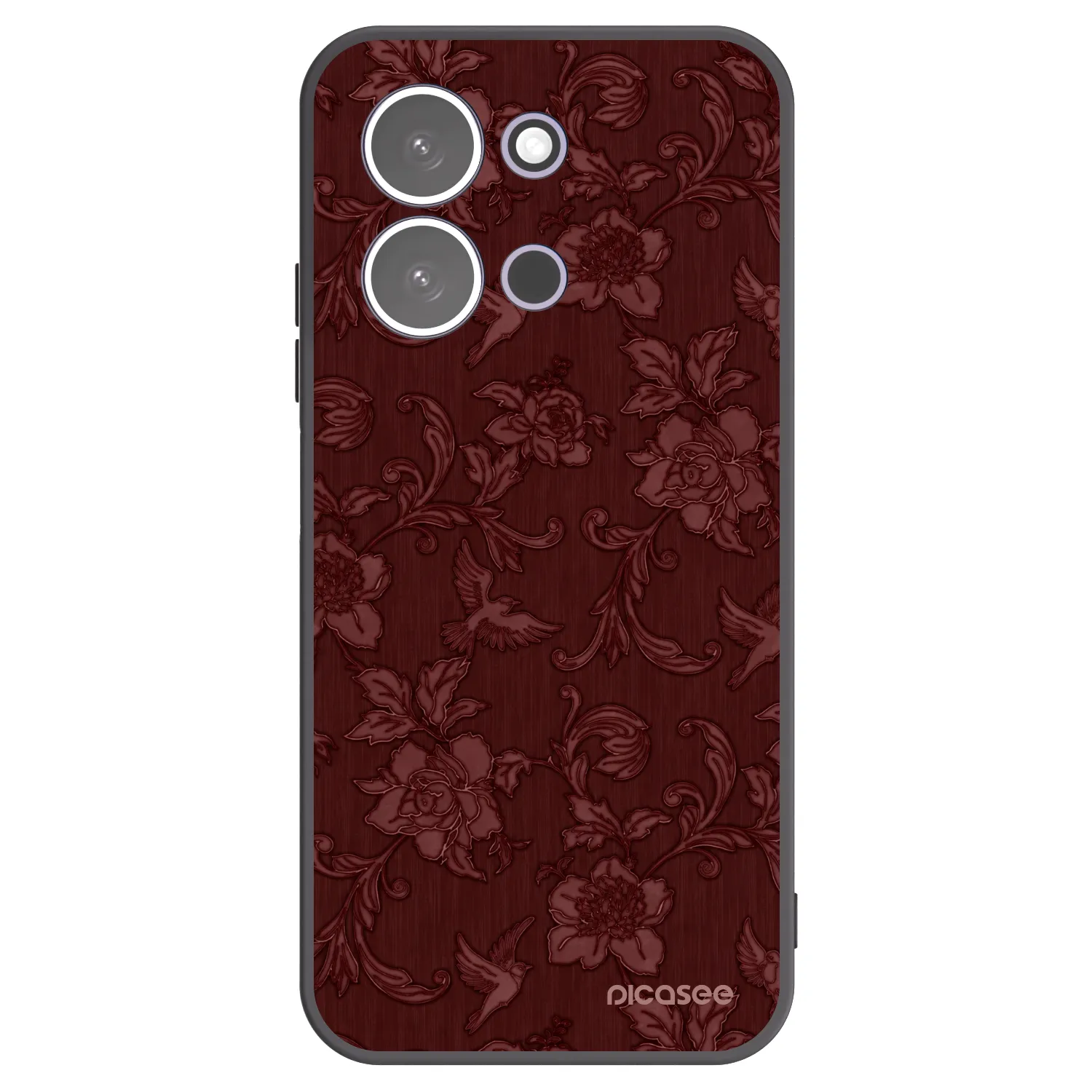 Picasee silikónový čierny obal pre Xiaomi Redmi 15C 5G - Red Elegance