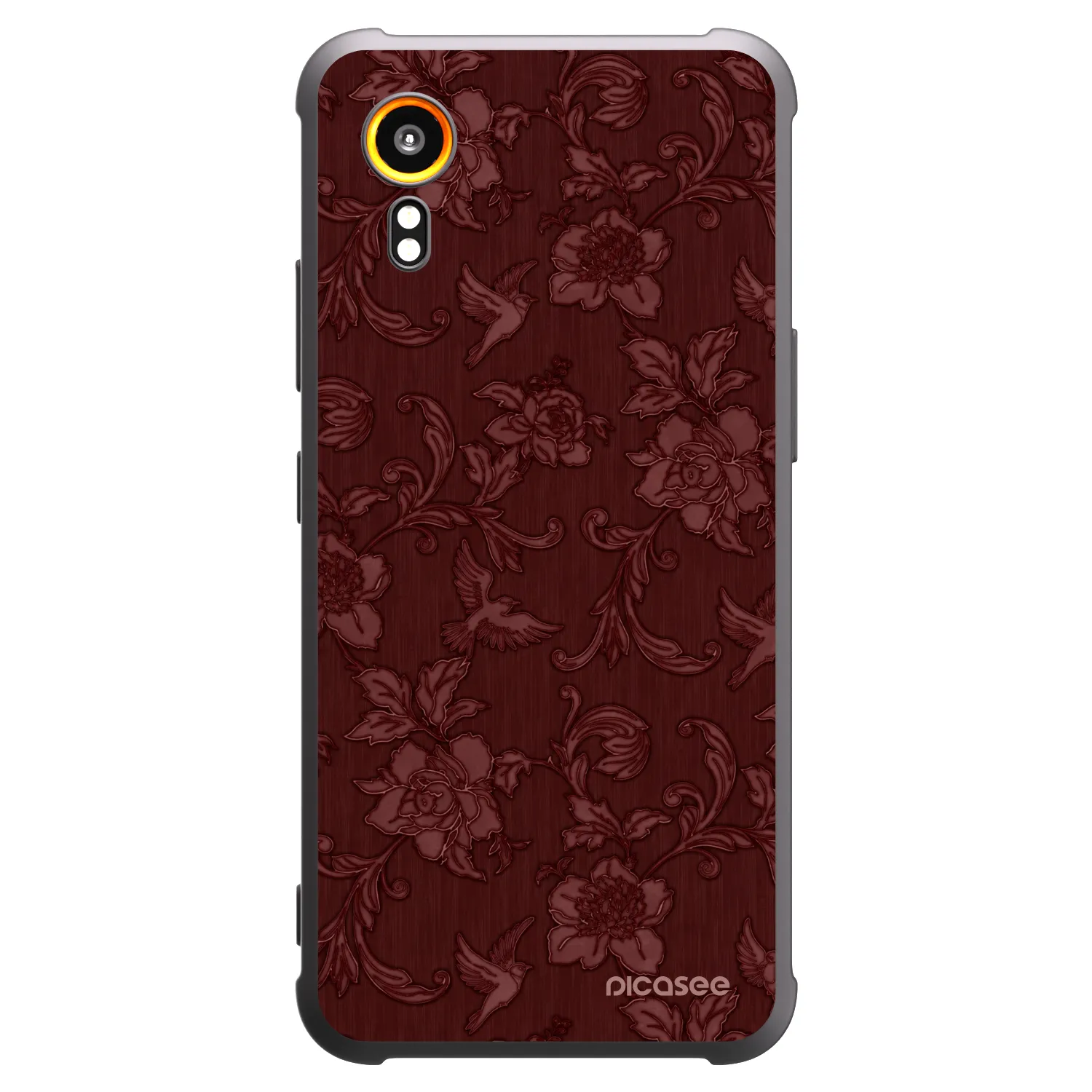 Picasee silikónový čierny obal pre Samsung Galaxy XCover 7 - Red Elegance