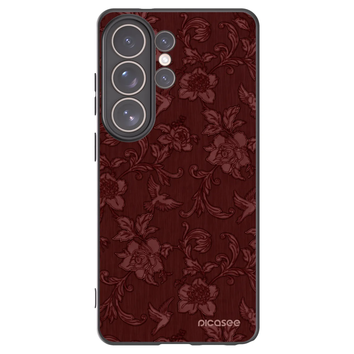 Picasee silikónový čierny obal pre Samsung Galaxy S26 Ultra - Red Elegance