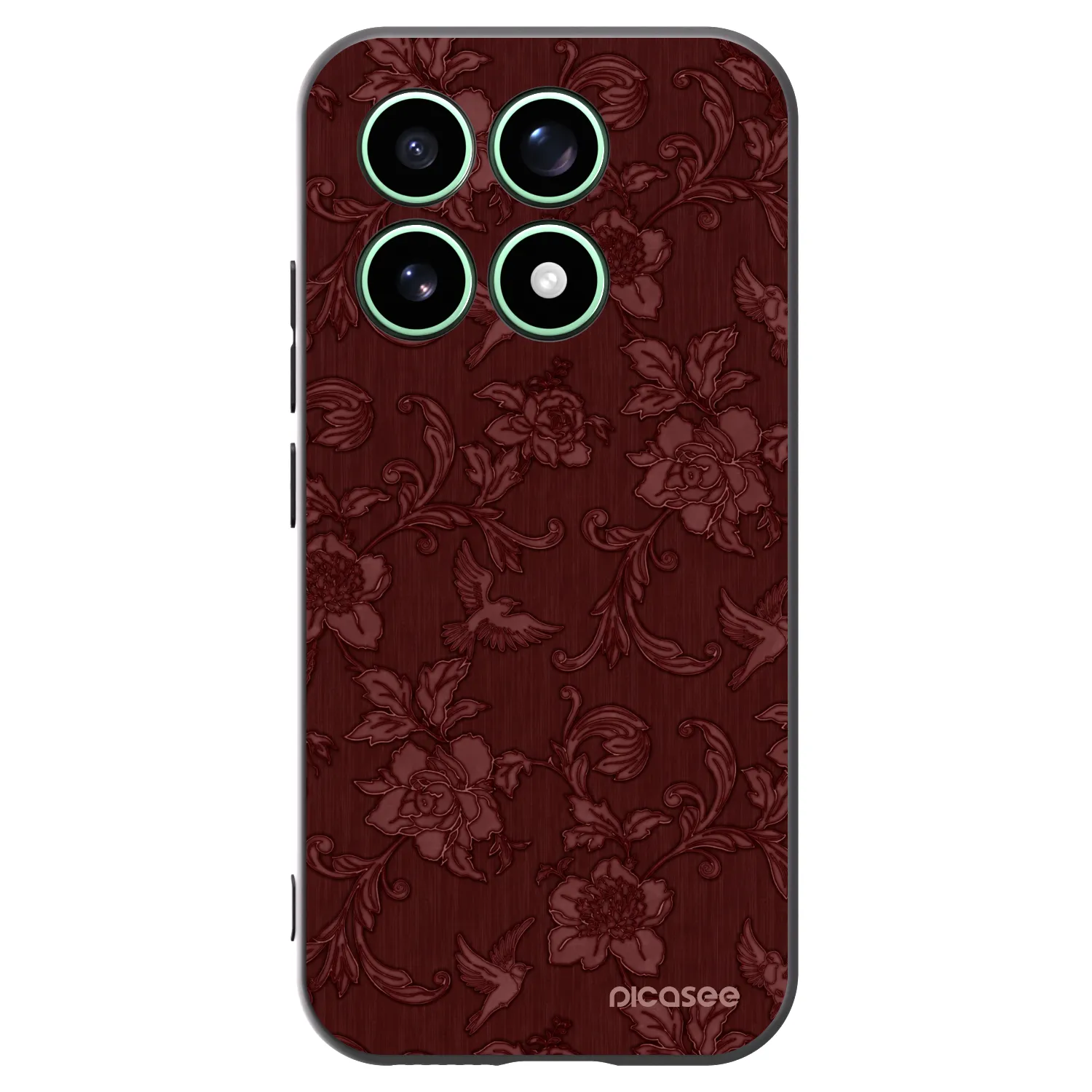 Picasee silikónový čierny obal pre Xiaomi 17 - Red Elegance