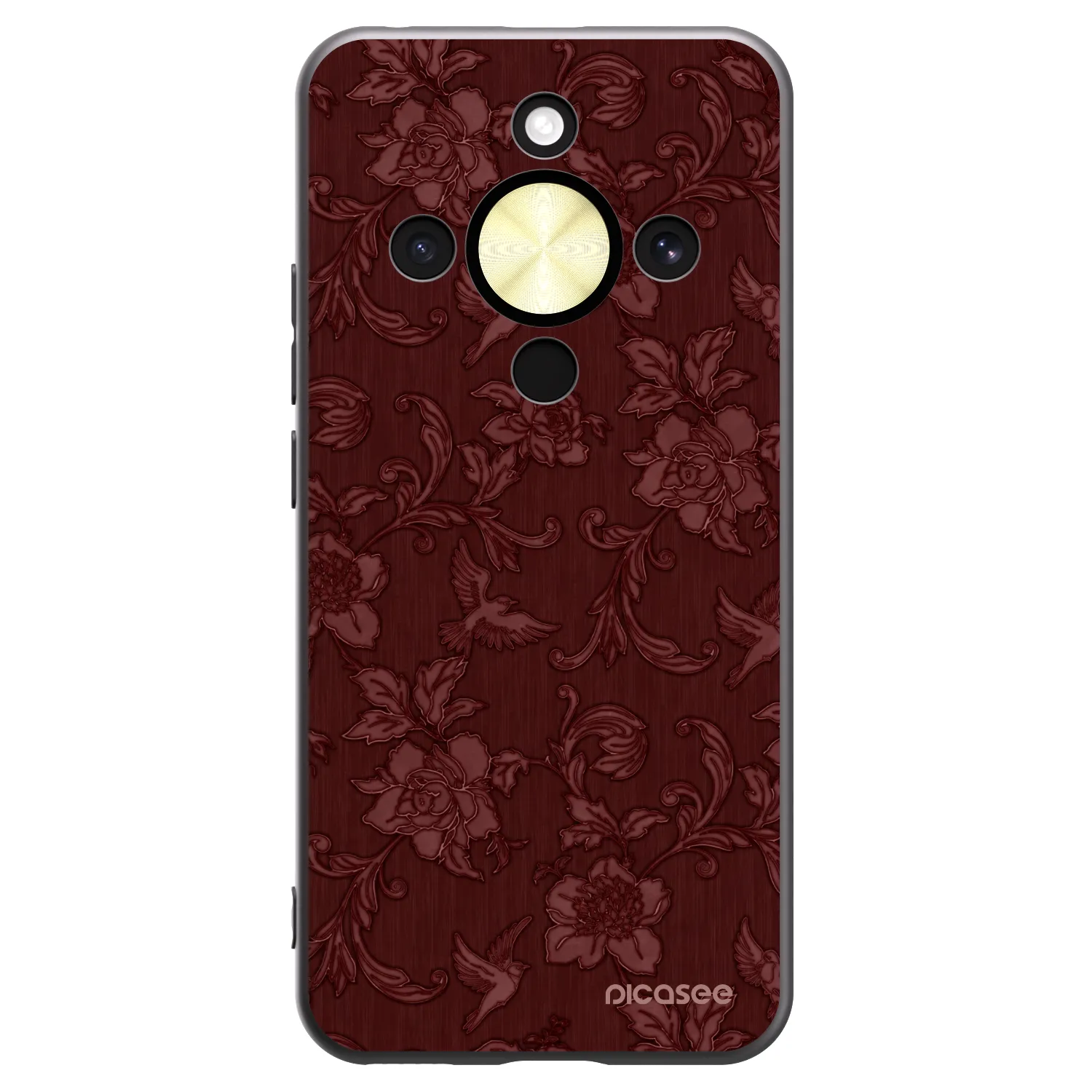 Picasee silikónový čierny obal pre Honor Magic8 Lite 5G - Red Elegance