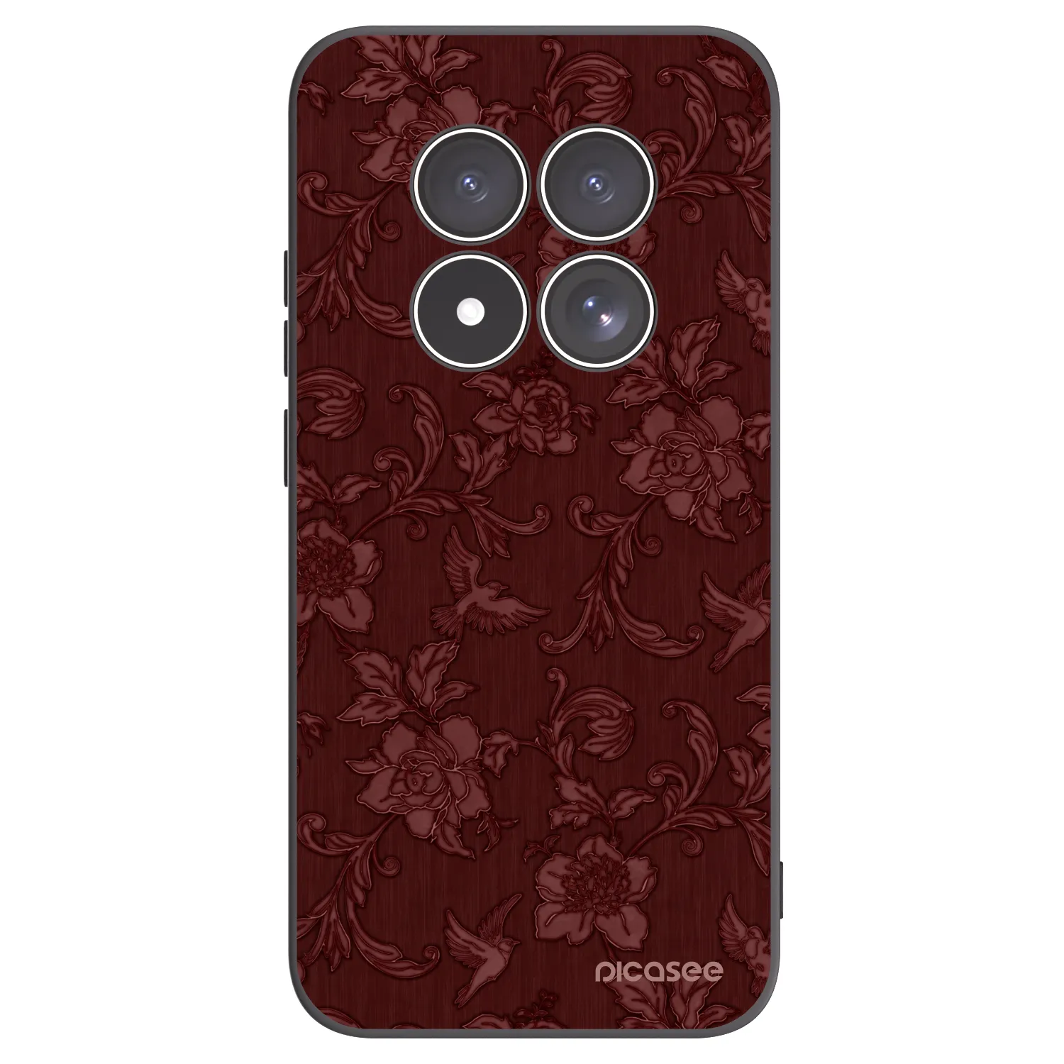 Picasee silikónový čierny obal pre Xiaomi Redmi Note 15 Pro 5G - Red Elegance