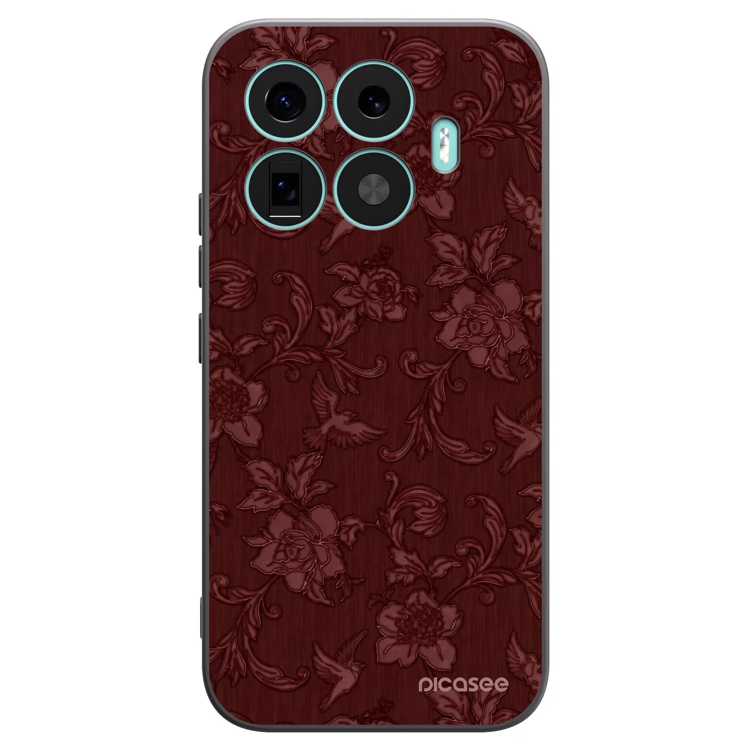 Picasee silikónový čierny obal pre Xiaomi 17T - Red Elegance