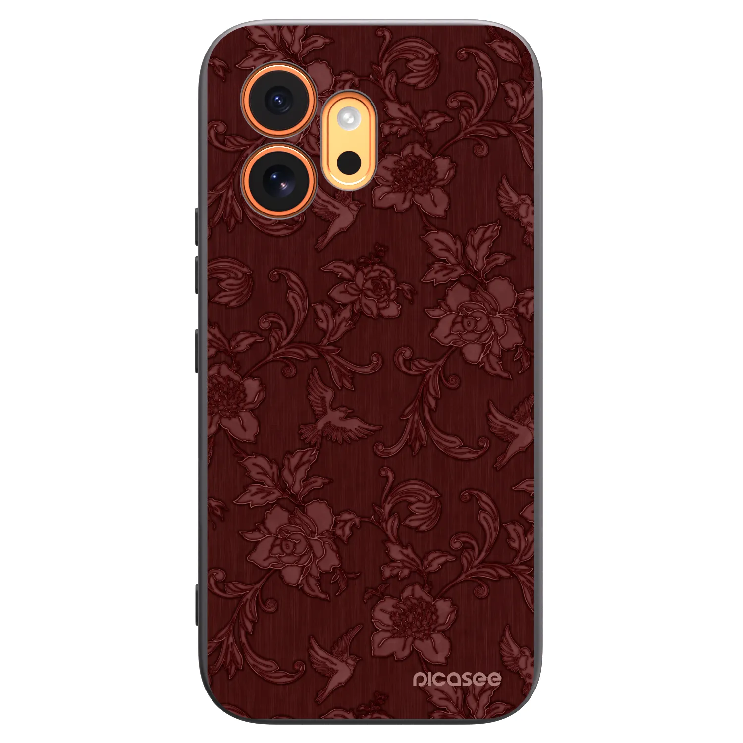 Picasee silikónový čierny obal pre Honor 600 - Red Elegance