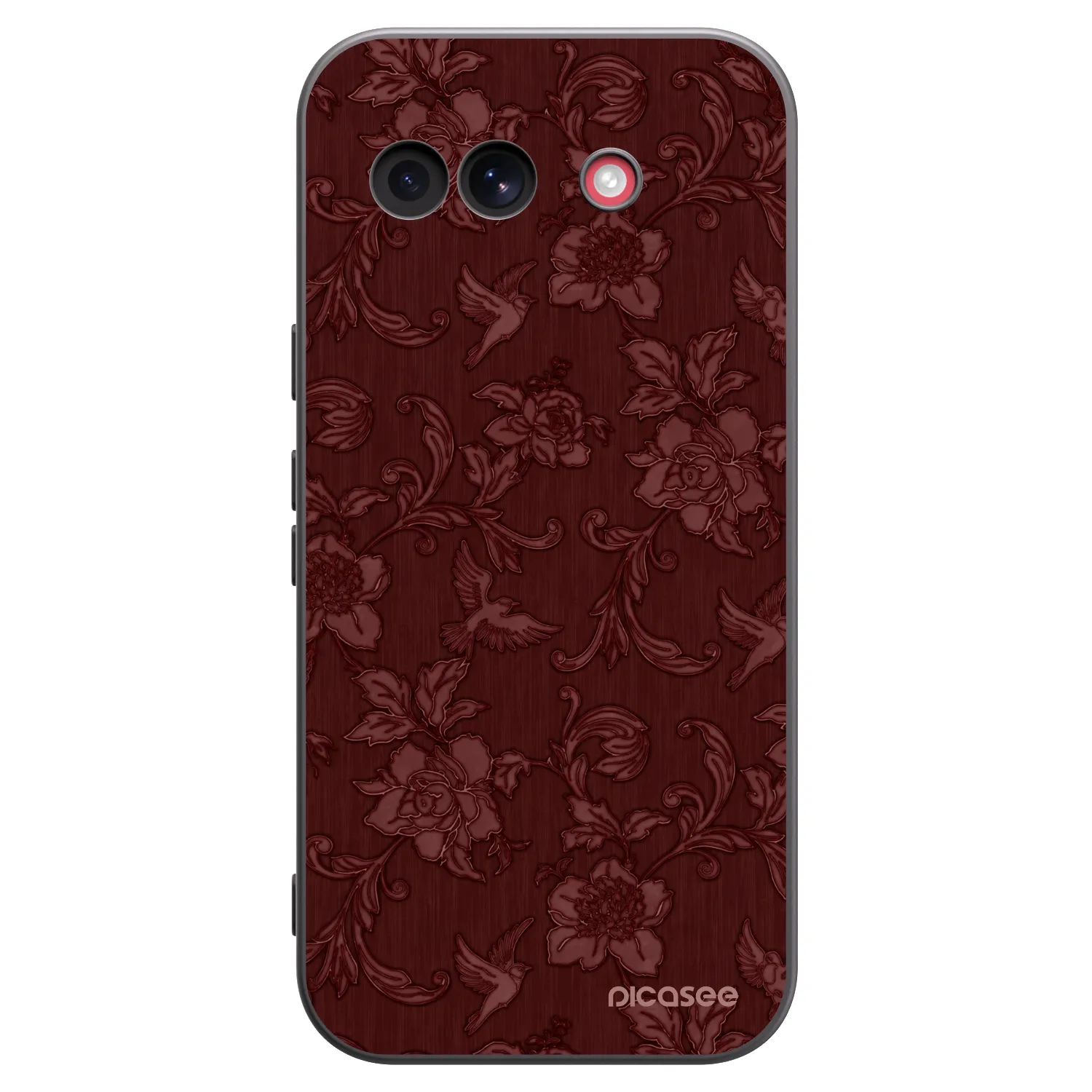 Picasee silikónový čierny obal pre Google Pixel 10a - Red Elegance