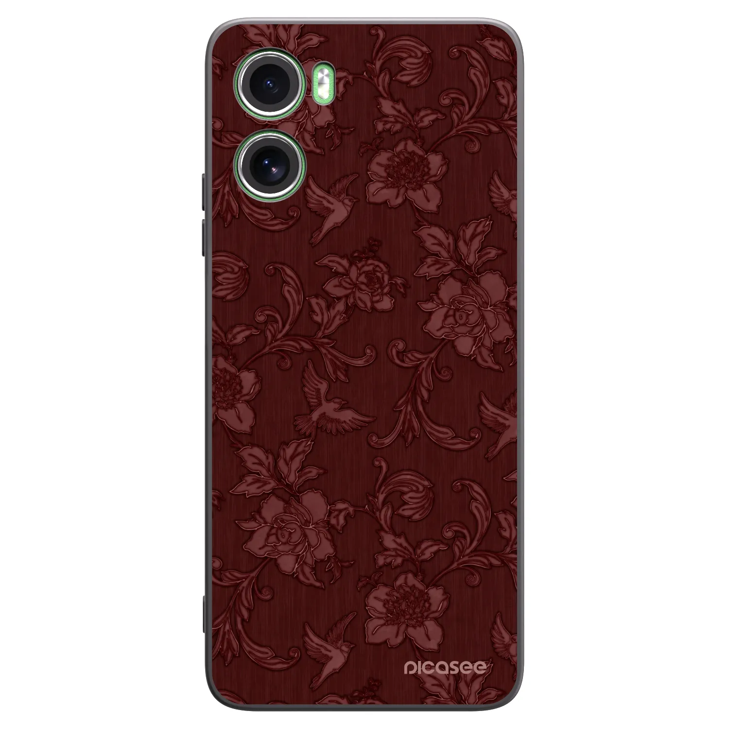 Picasee silikónový čierny obal pre Motorola Moto G06 - Red Elegance