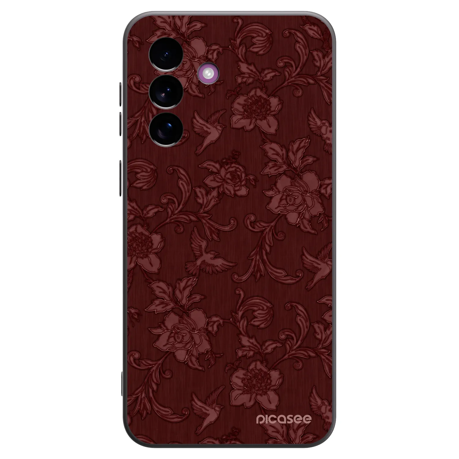 Picasee silikónový čierny obal pre Samsung Galaxy A37 - Red Elegance