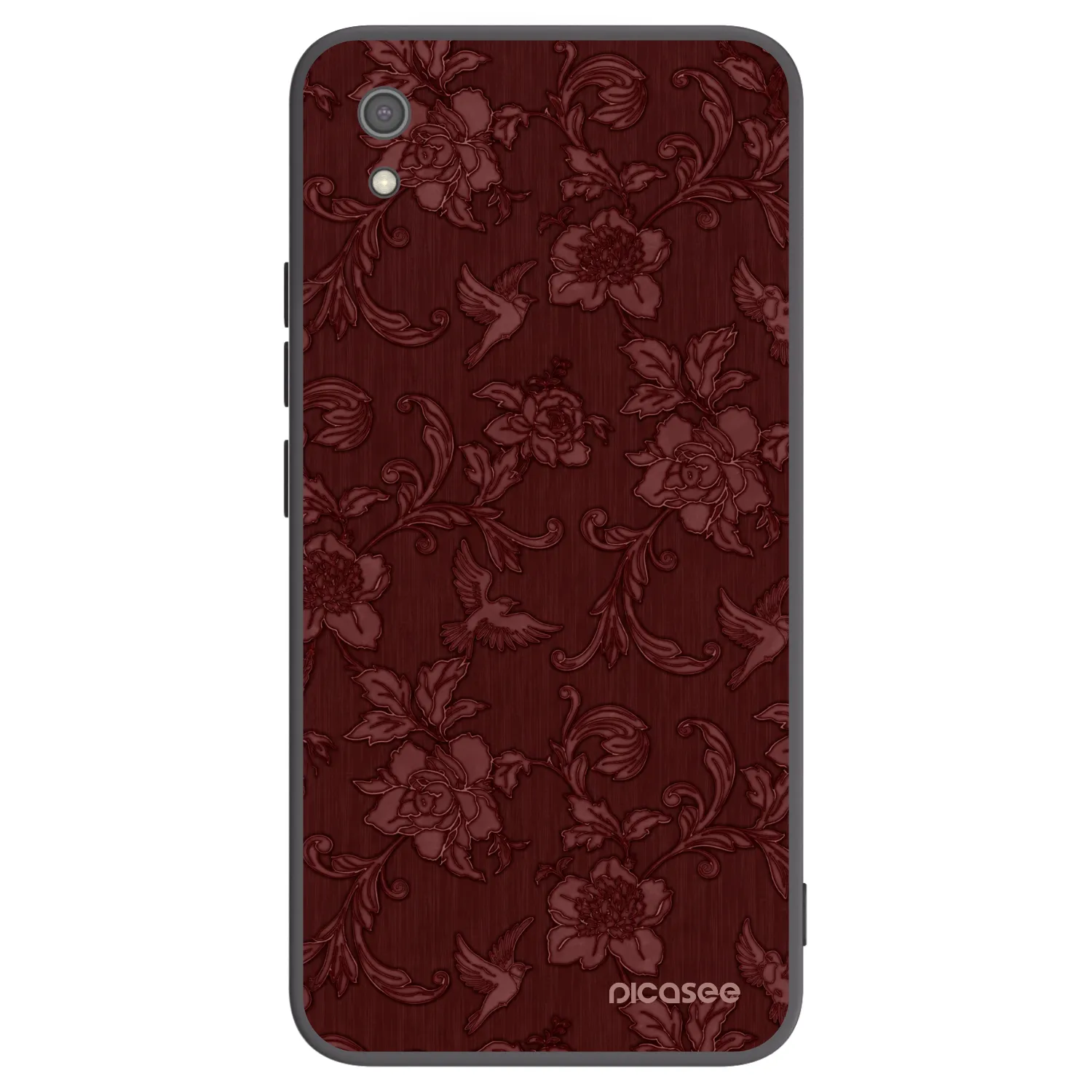 Picasee silikónový čierny obal pre Xiaomi Redmi 7A - Red Elegance