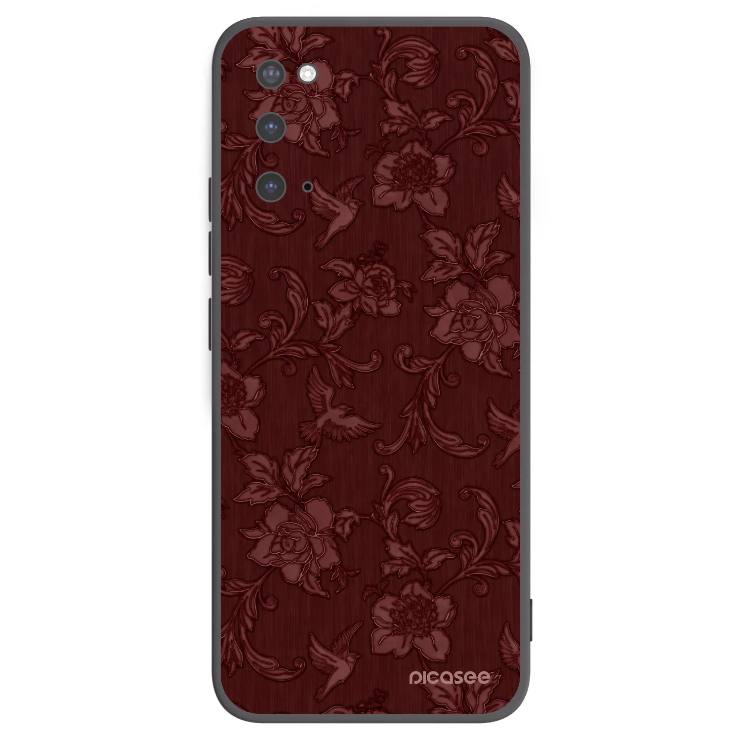 Picasee silikónový čierny obal pre Samsung Galaxy S20 G980F - Red Elegance