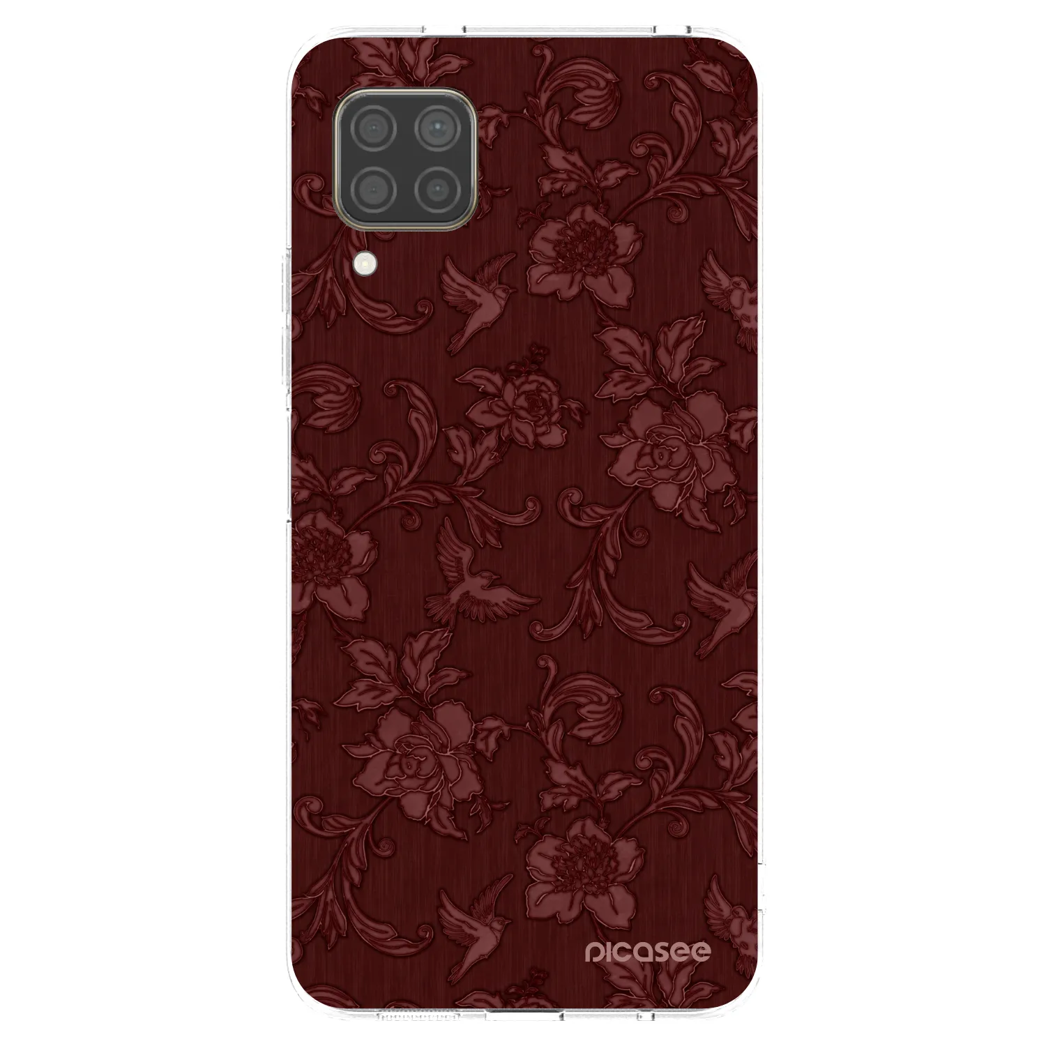 Picasee silikónový prehľadný obal pre Huawei P40 Lite - Red Elegance