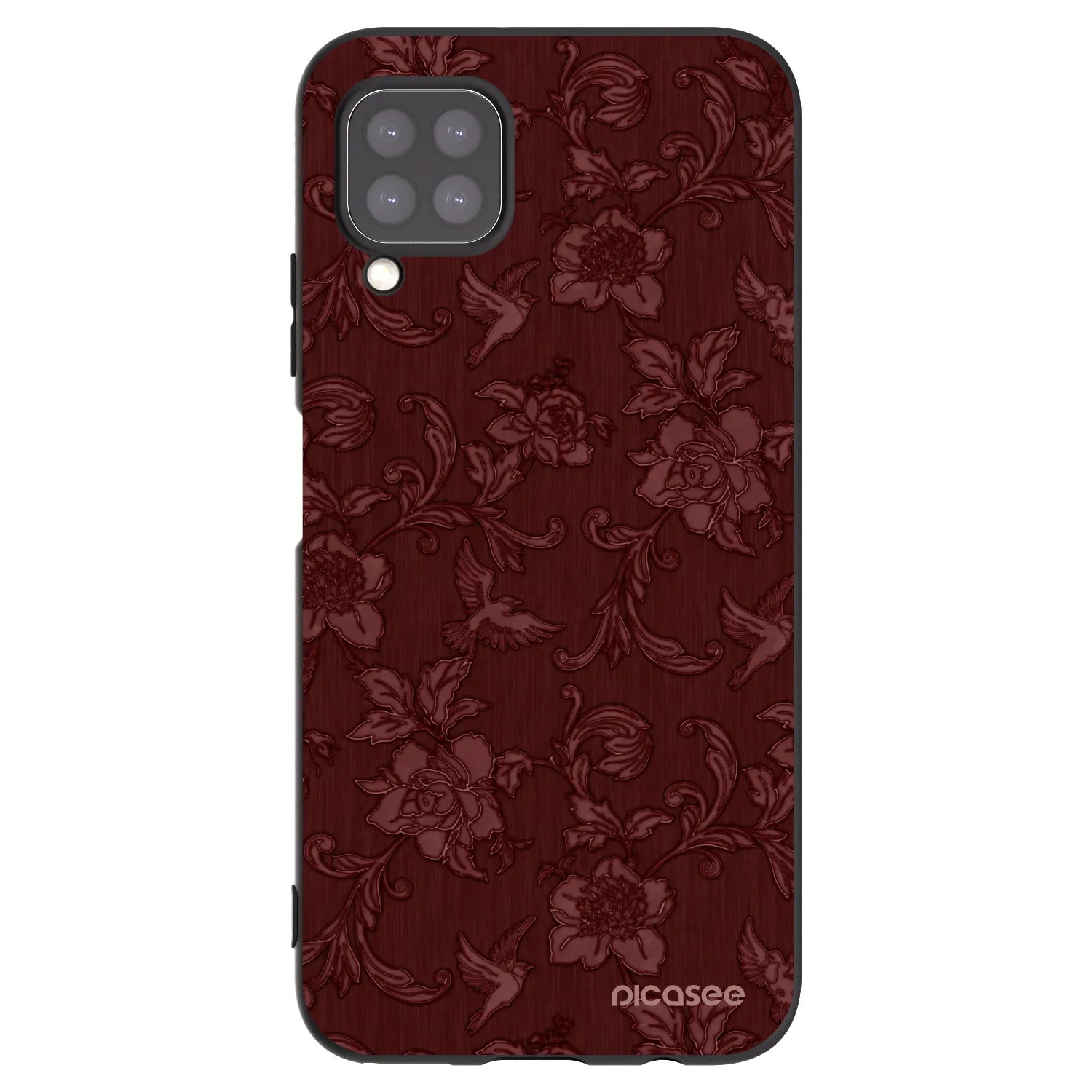 Picasee silikónový čierny obal pre Huawei P40 Lite - Red Elegance