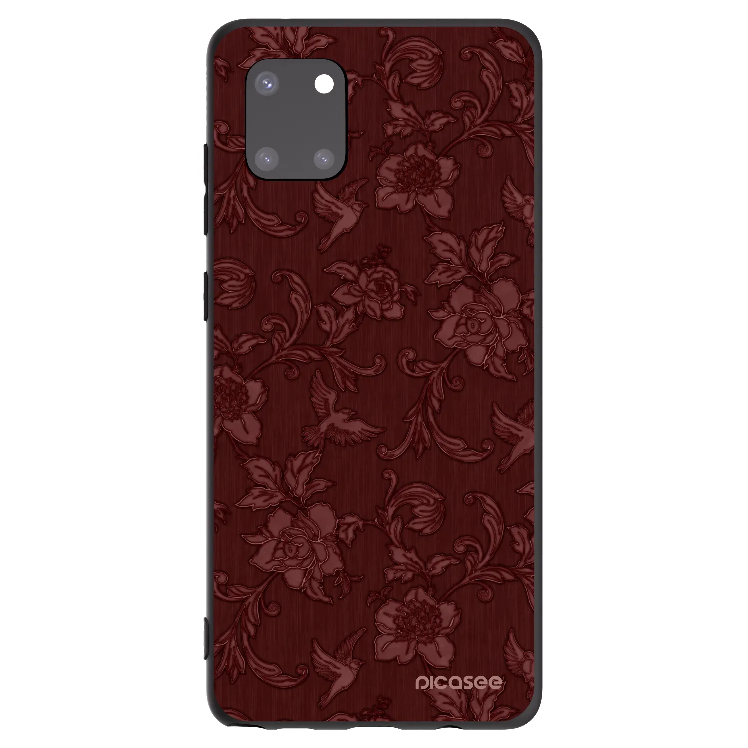 Picasee silikónový čierny obal pre Samsung Galaxy Note 10 Lite N770F - Red Elegance