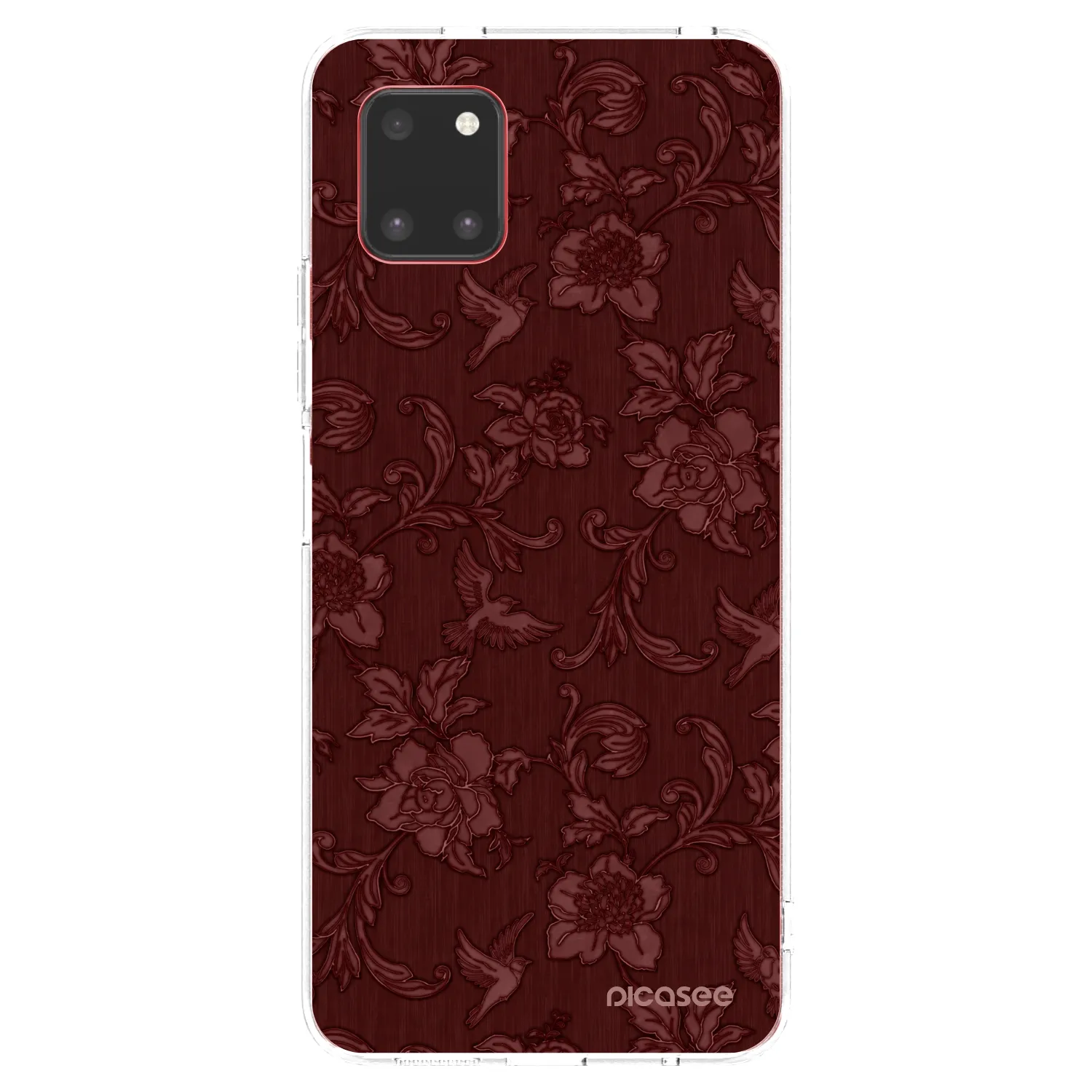 Picasee silikónový prehľadný obal pre Samsung Galaxy Note 10 Lite N770F - Red Elegance