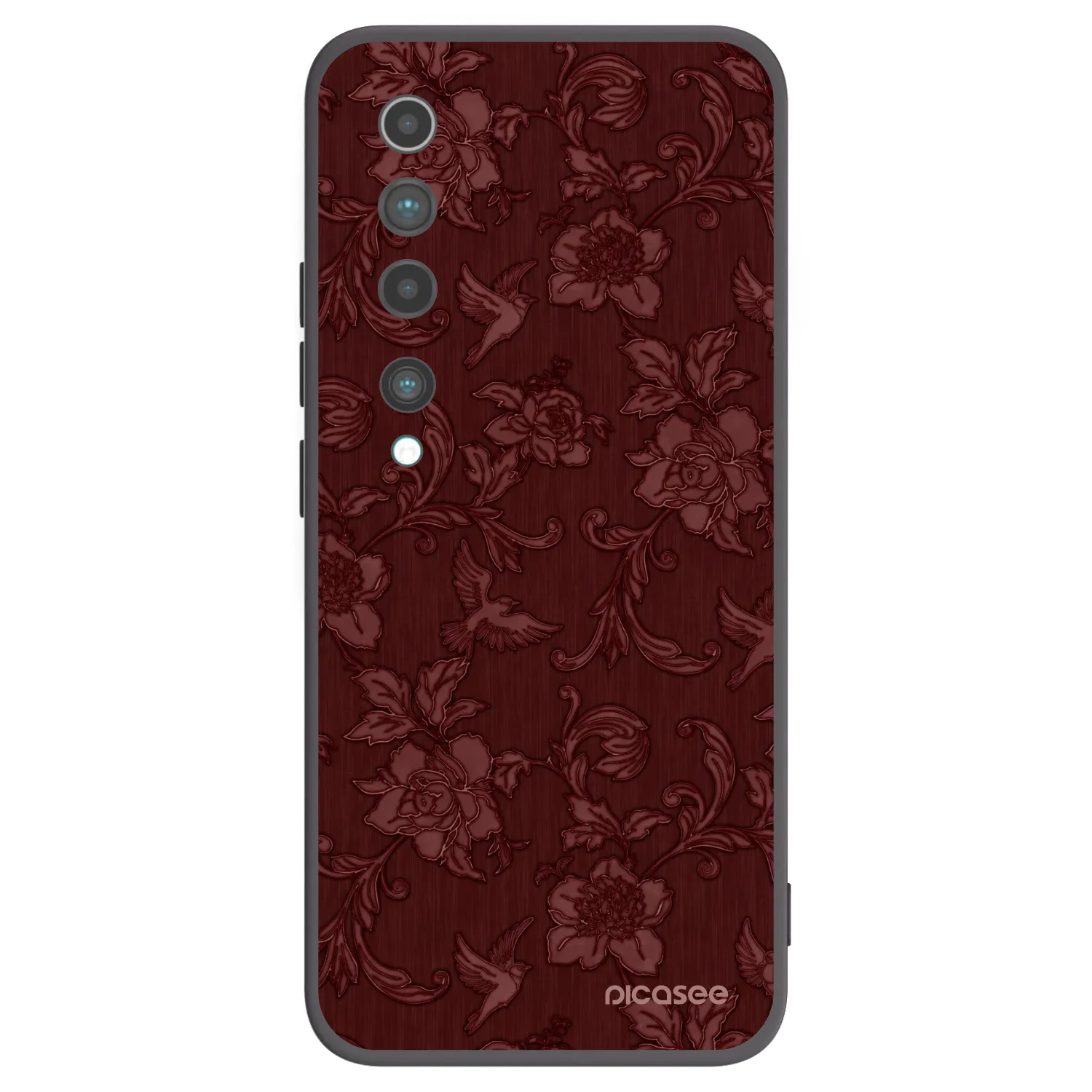Picasee silikónový čierny obal pre Xiaomi Mi 10 - Red Elegance