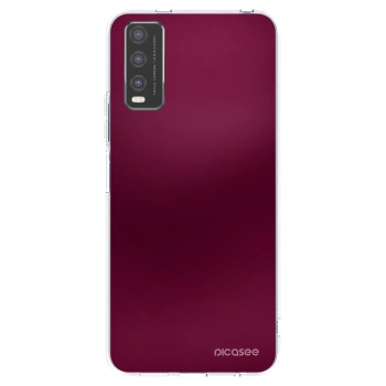 Picasee silikónový prehľadný obal pre Vivo Y20s - Velvet Bordeaux