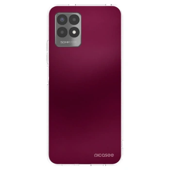 Picasee silikónový prehľadný obal pre Realme 8i - Velvet Bordeaux