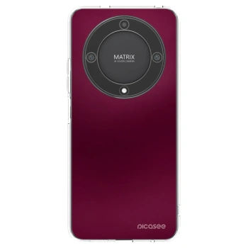 Picasee silikónový prehľadný obal pre Honor Magic5 Lite 5G - Velvet Bordeaux