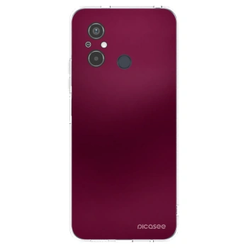 Picasee silikónový prehľadný obal pre Xiaomi Redmi 12C - Velvet Bordeaux