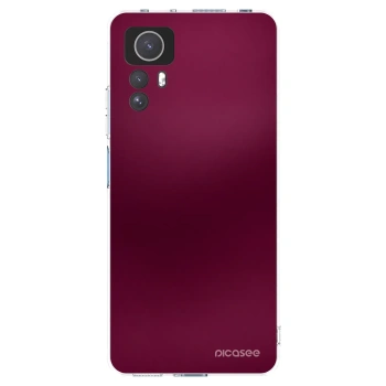 Picasee silikónový prehľadný obal pre Xiaomi Redmi Note 12S - Velvet Bordeaux