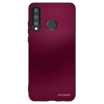 Picasee silikónový čierny obal pre Huawei P30 Lite - Velvet Bordeaux