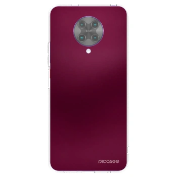 Picasee silikónový prehľadný obal pre Xiaomi Poco F2 Pro - Velvet Bordeaux