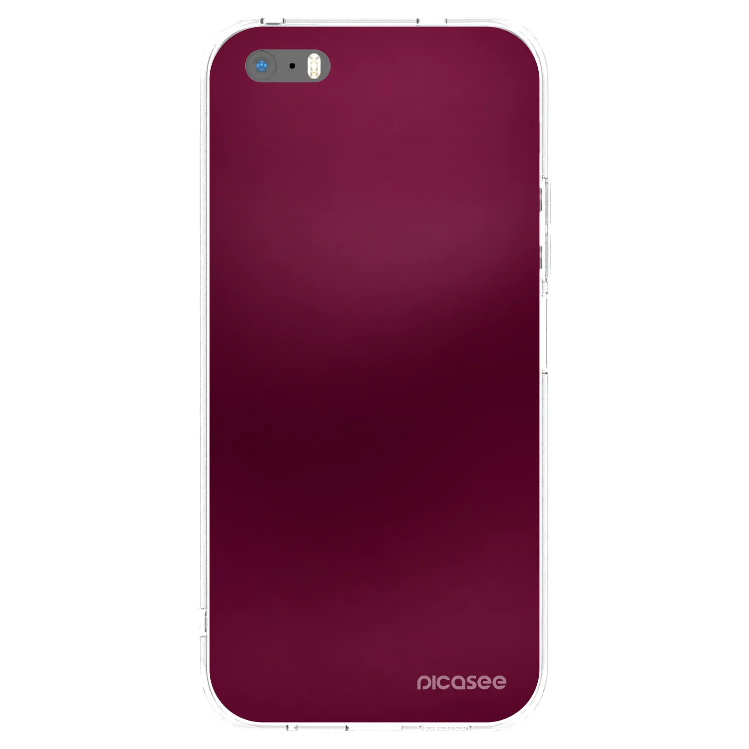 Picasee silikónový prehľadný obal pre Apple iPhone 5/5S/SE - Velvet Bordeaux